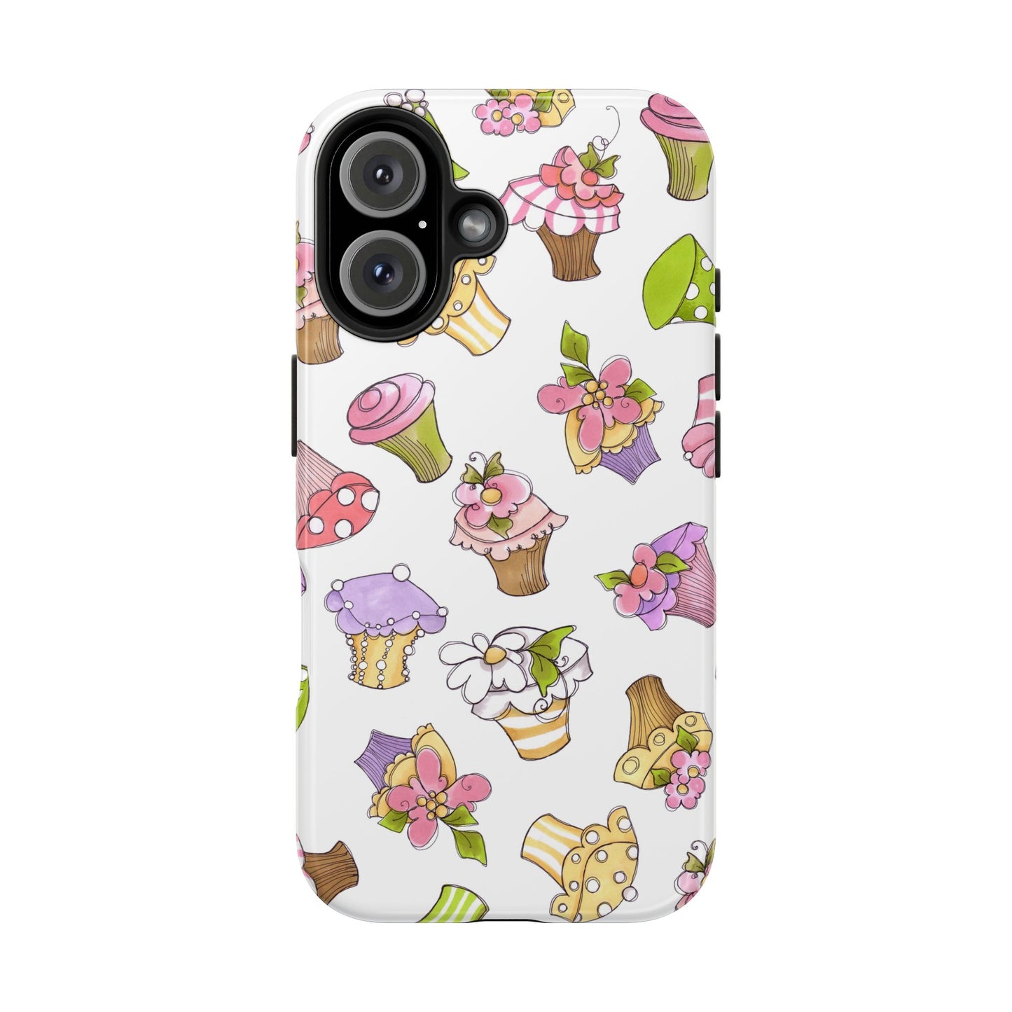 Cupcake Toss White Phone Case
