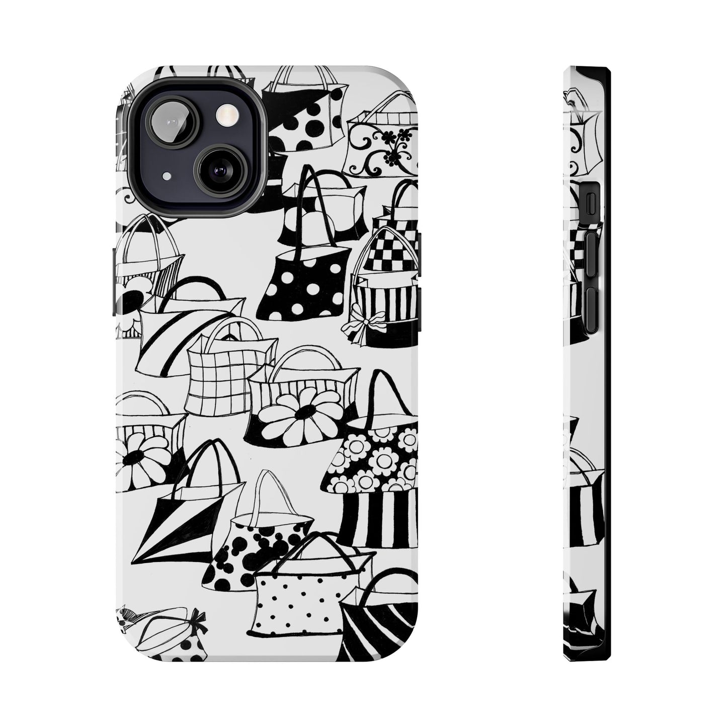 Totes White / Black Phone Case