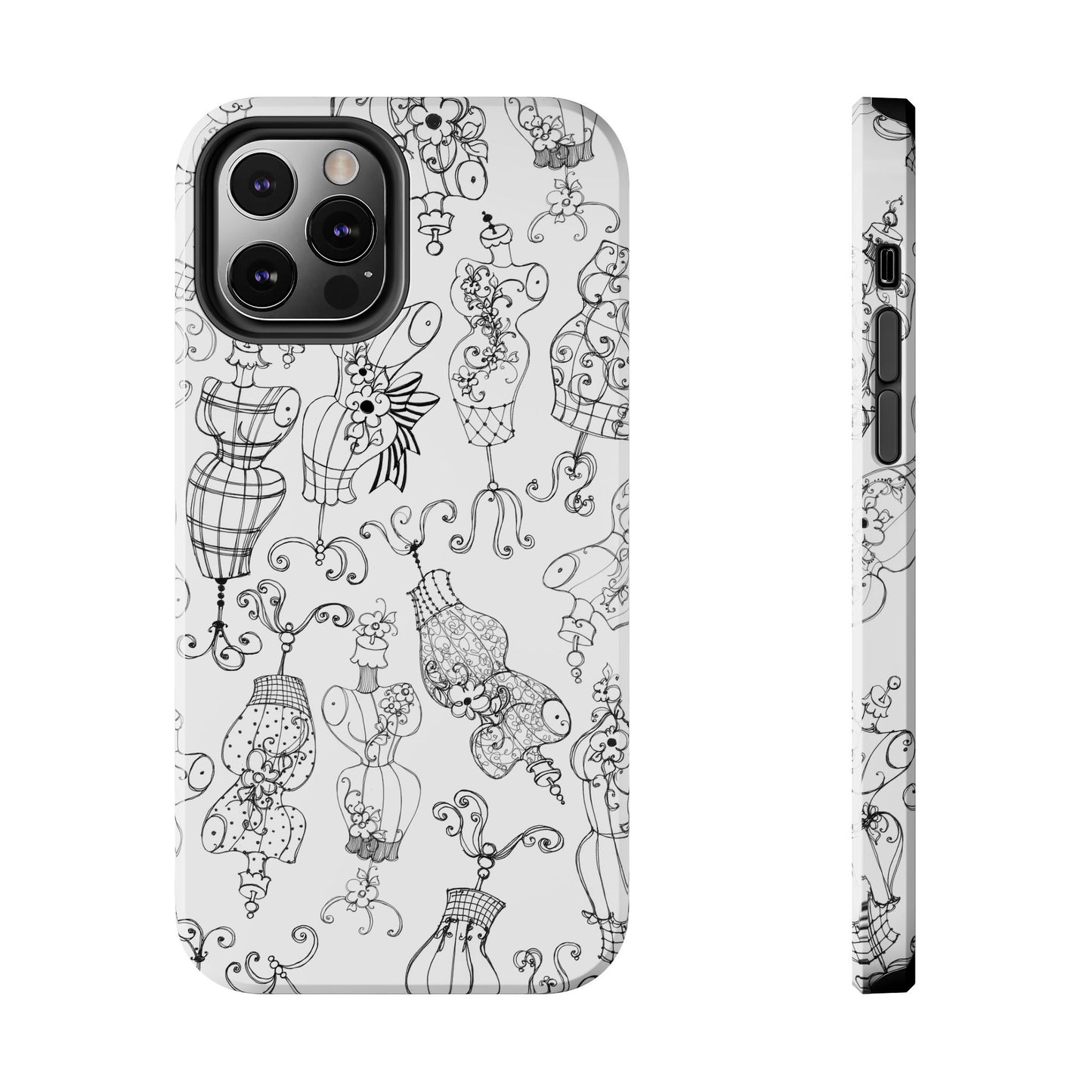 Mannequinique White / Black Phone Case