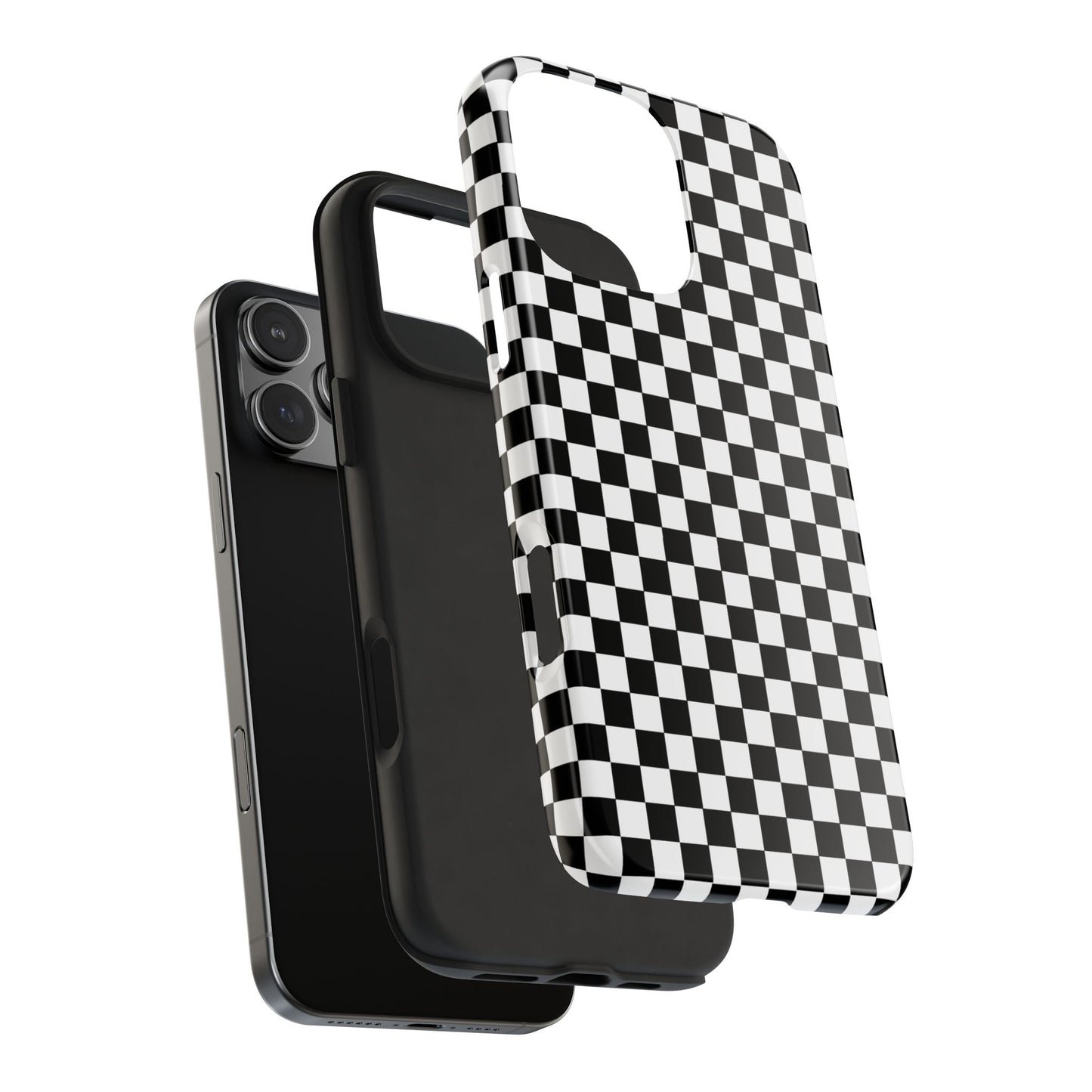 Checkerboard Black / White Phone Case