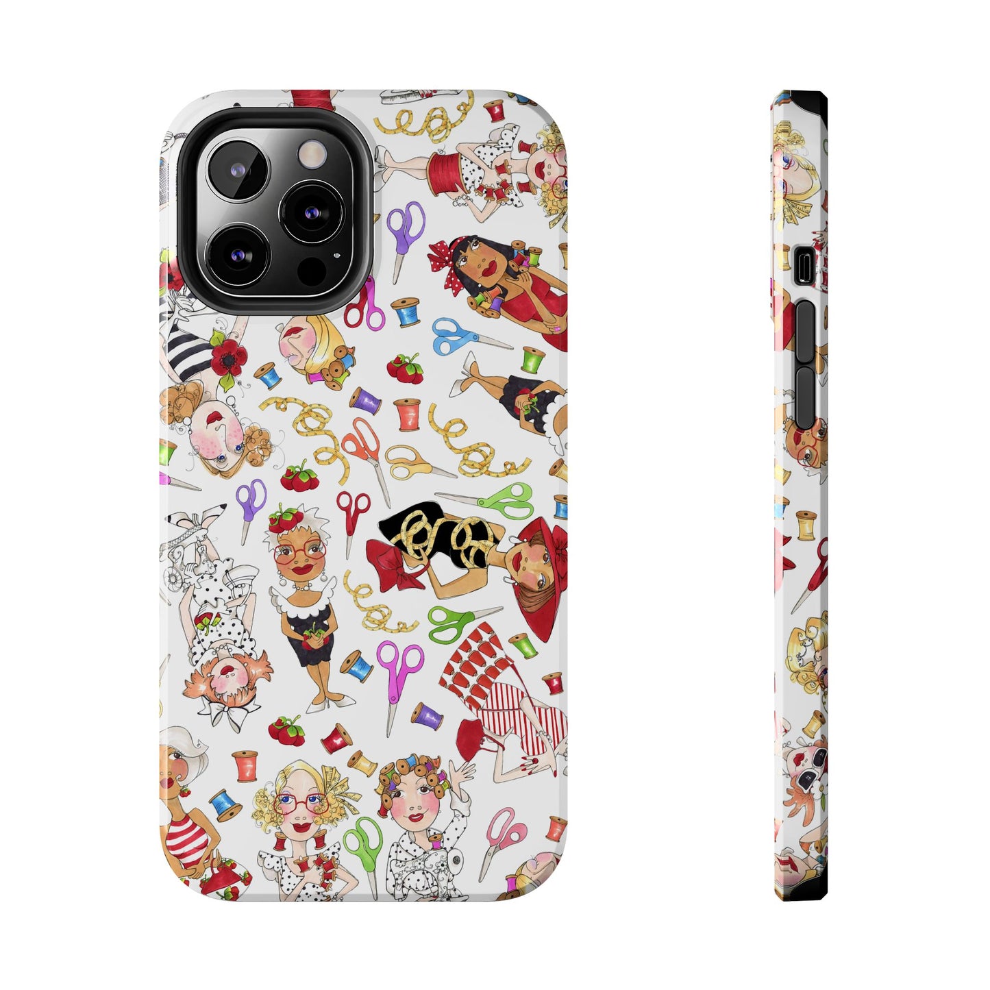 Sew Tossed White Phone Case