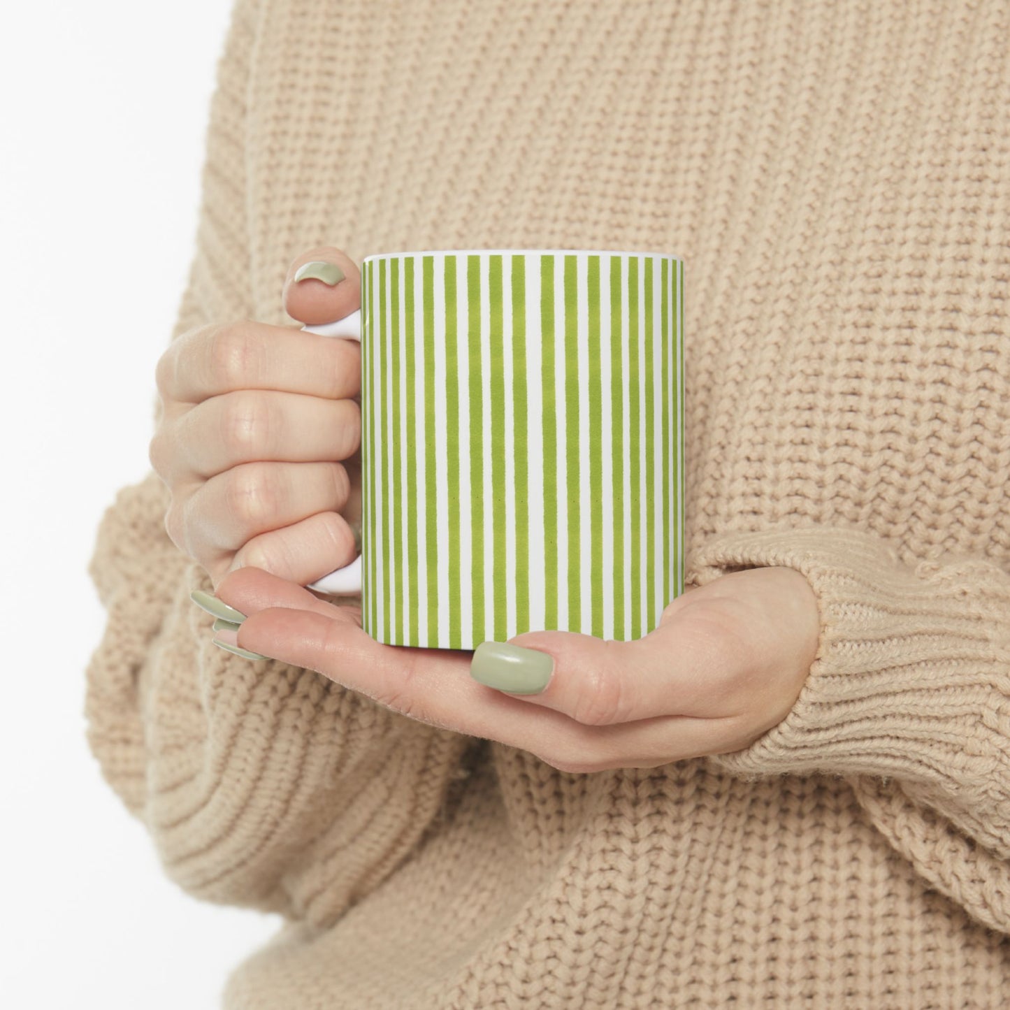 Lazy Stripe Green Cup