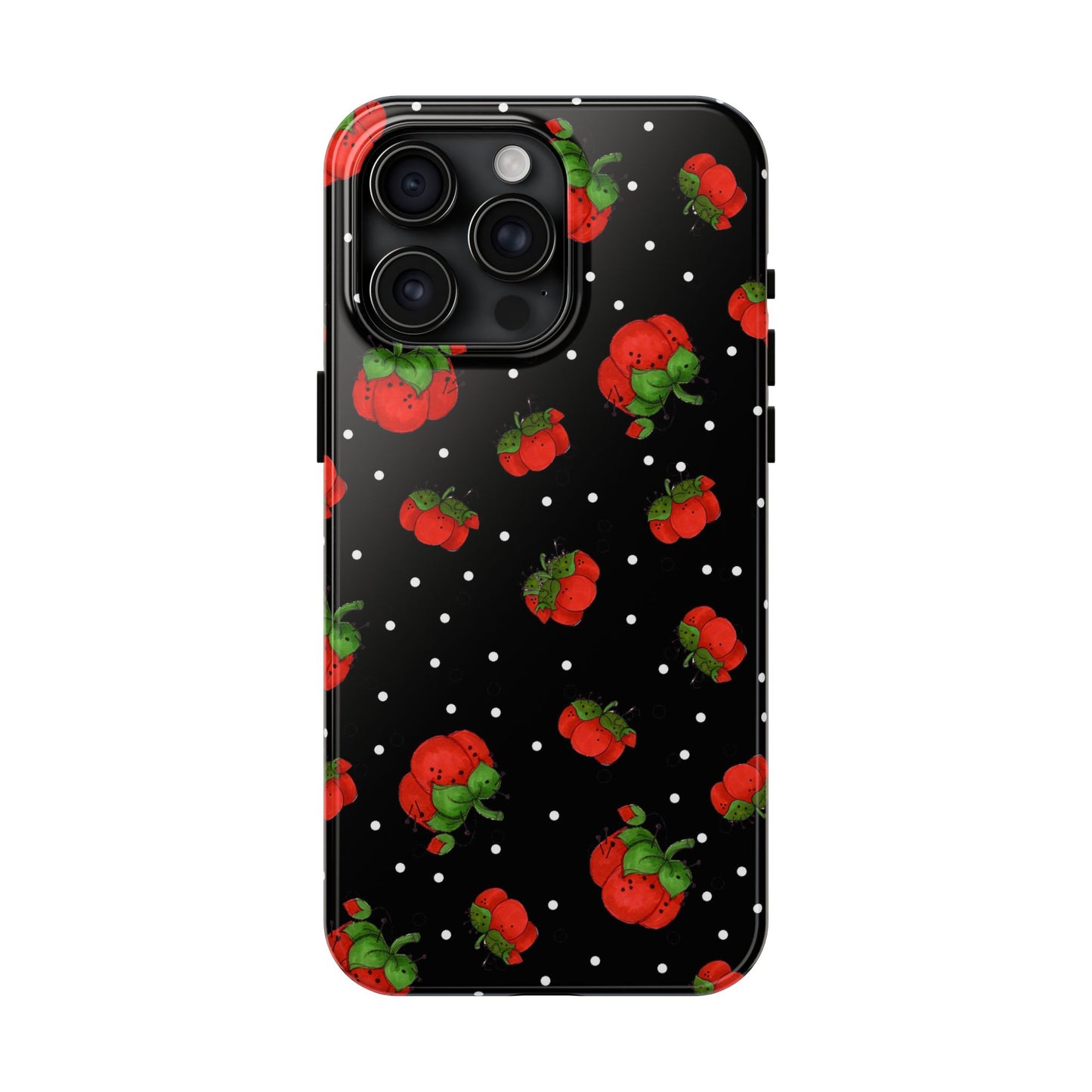 Pin Dots Black Phone Case