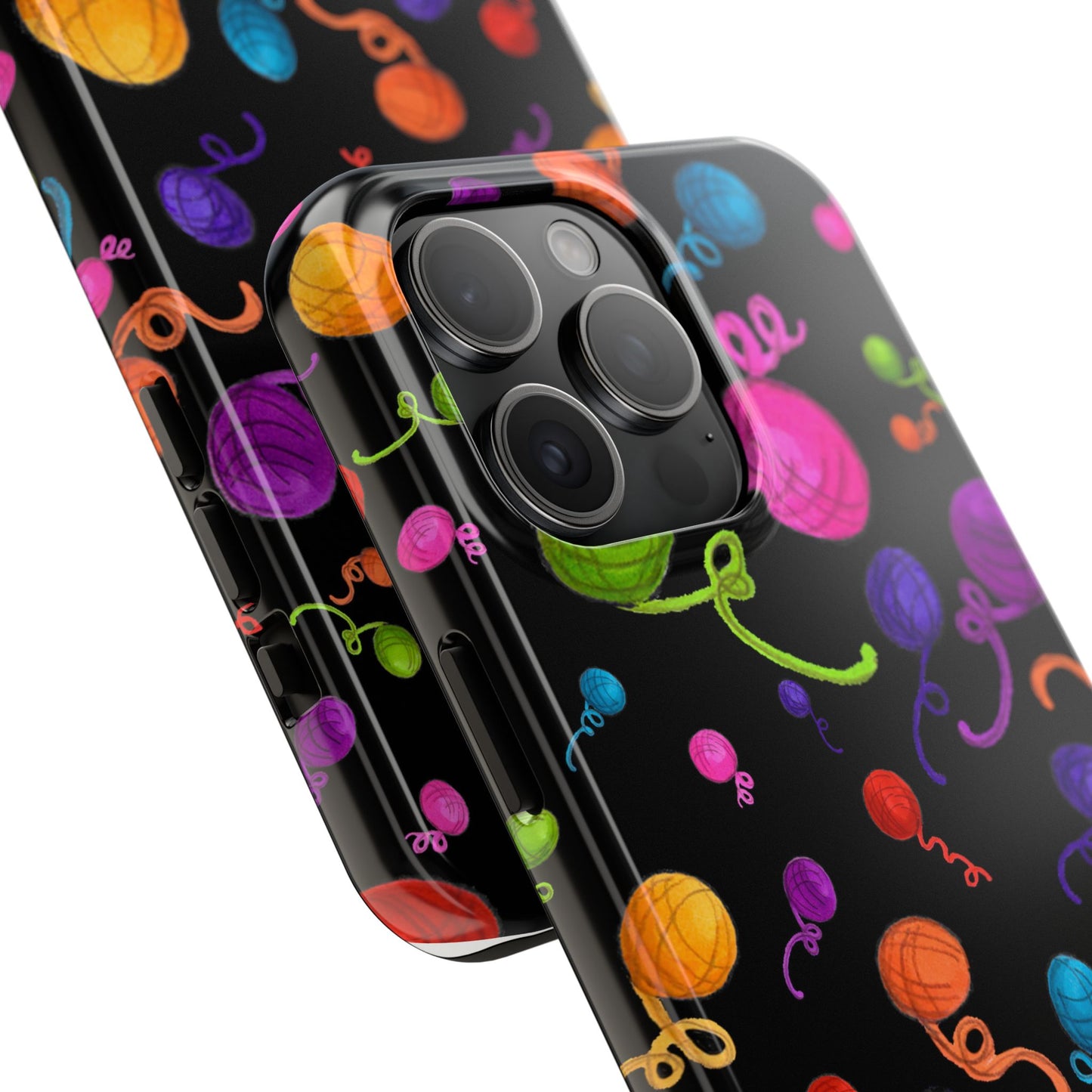 Yarniverse Black Phone Case