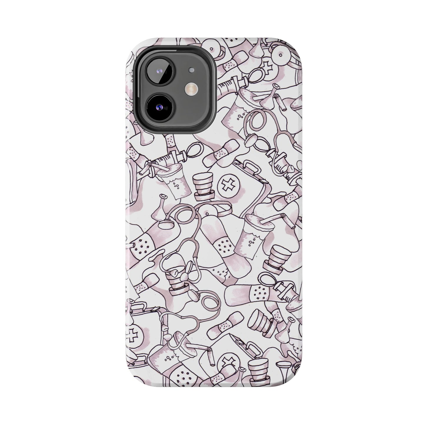Med Stuff White Phone Case