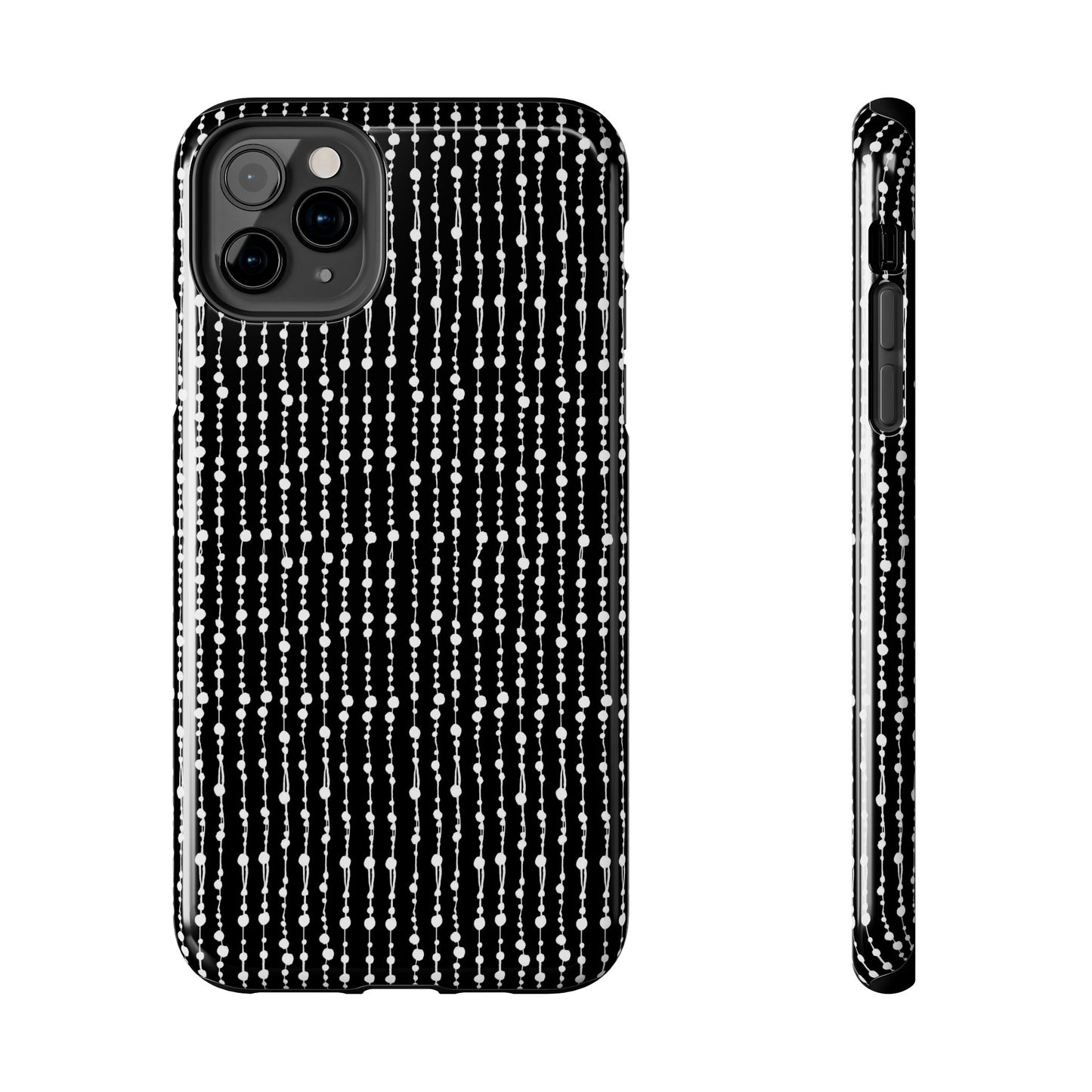 Beaded Curtain Black / White Phone Case