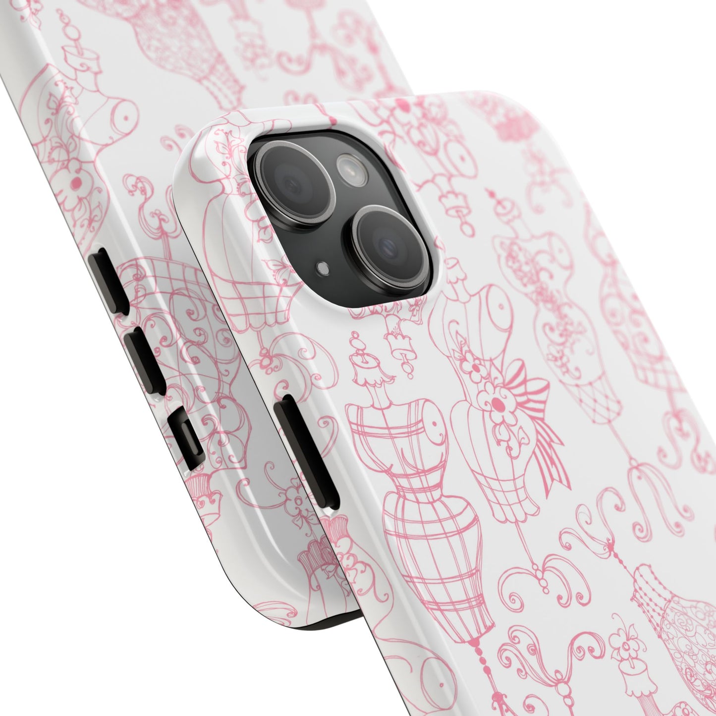 Mannequinique White / Pink Phone Case
