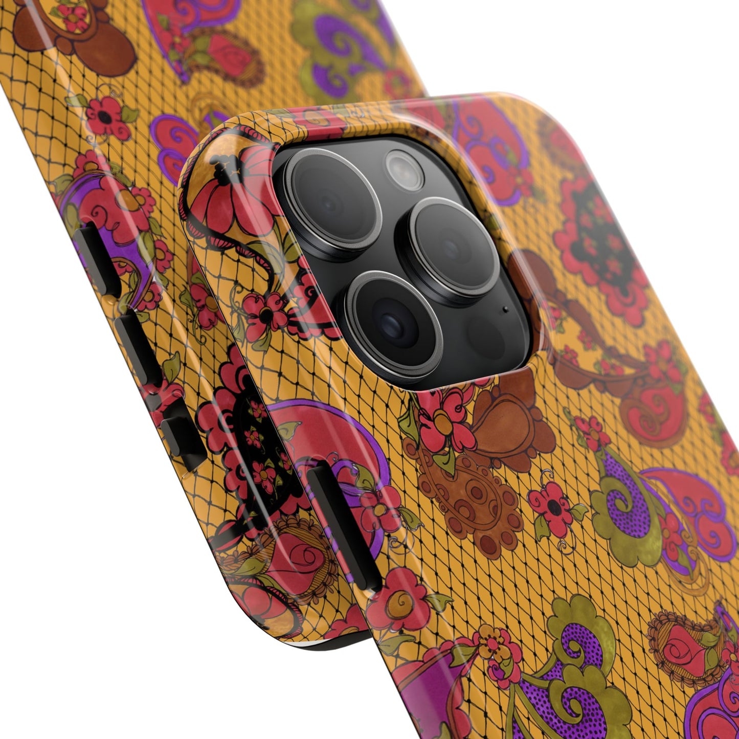Posie Paisley Gold Phone Case