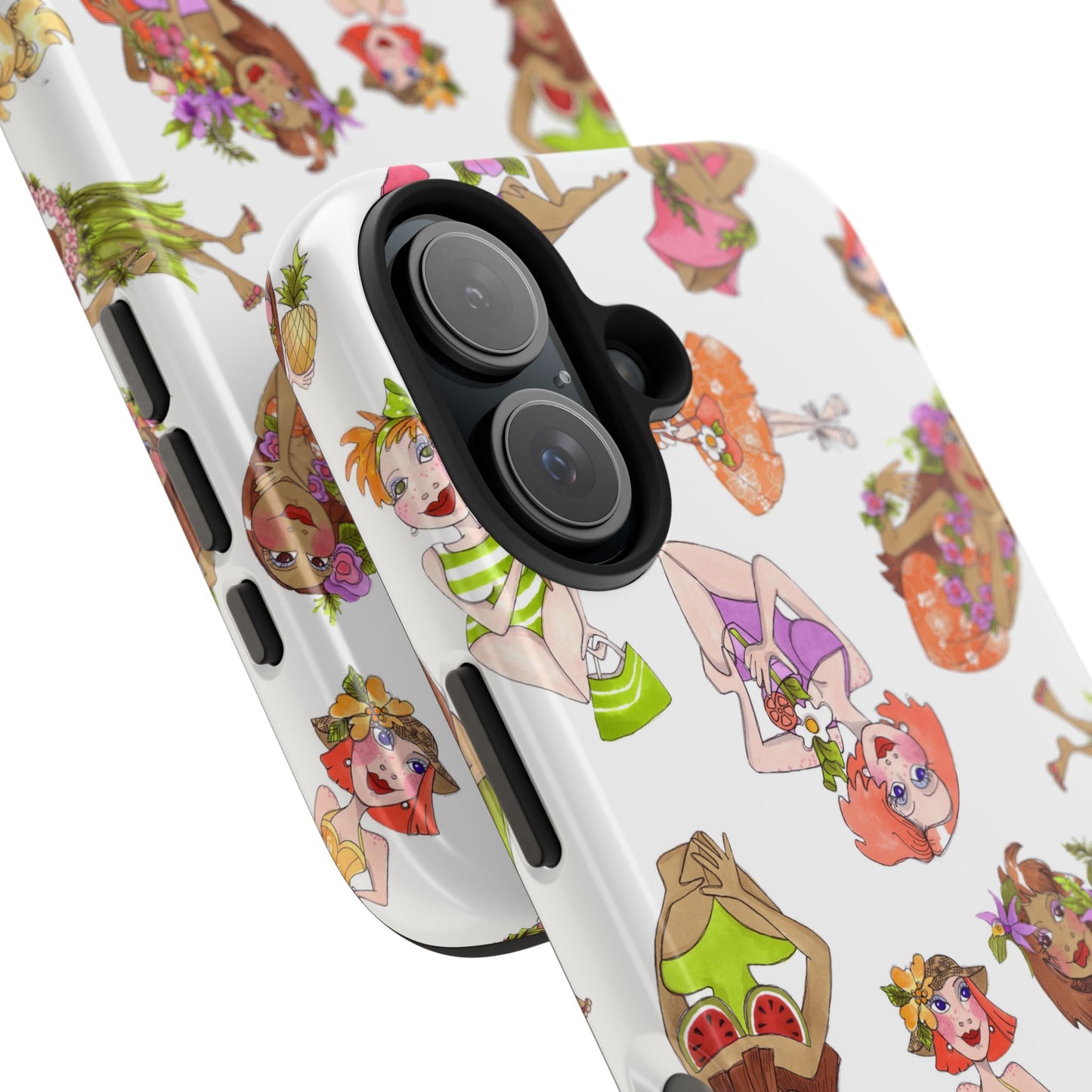 Island Toss White Phone Case