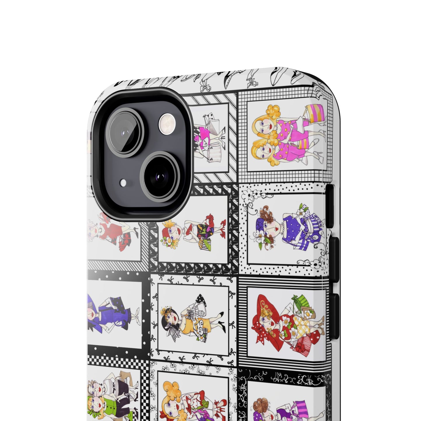 Gone Shopping White / Black Phone Case