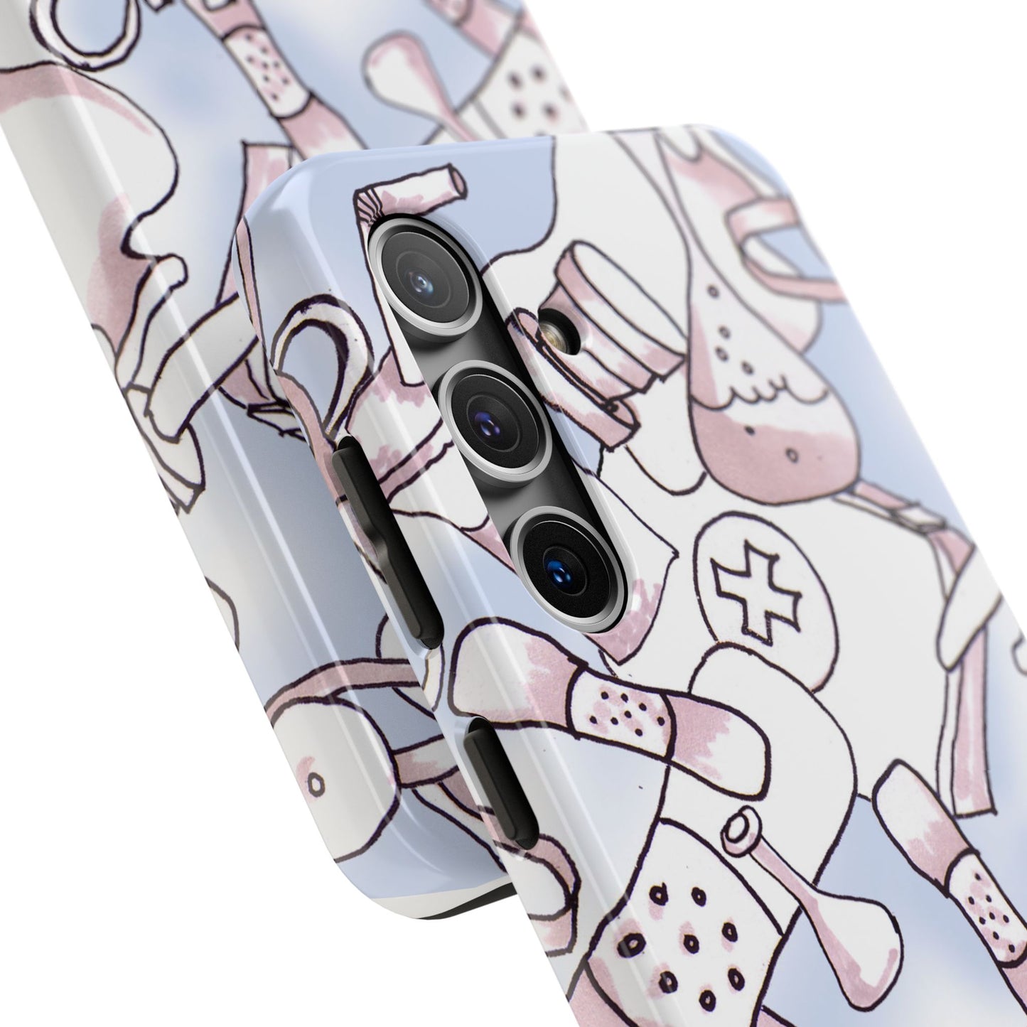 Med Stuff Blue Phone Case