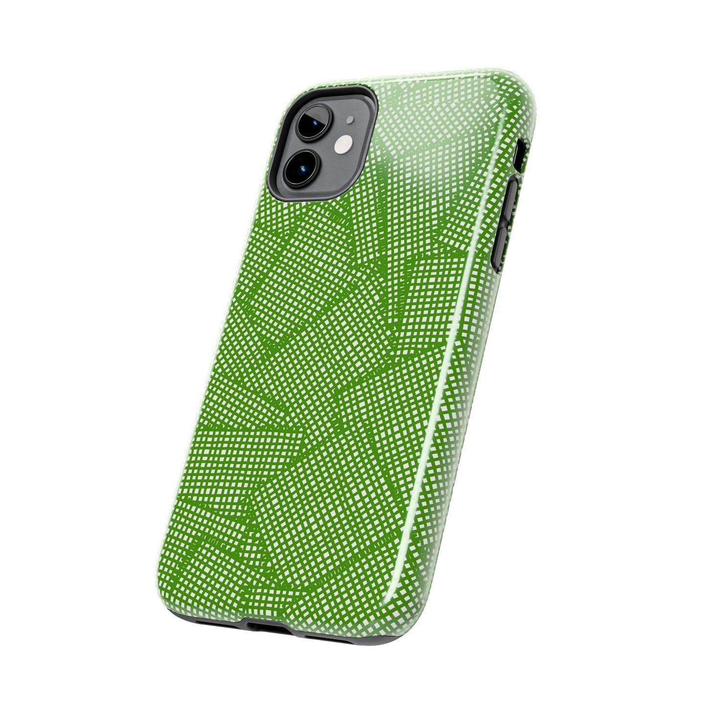 Check Patch Large Green Phone Case