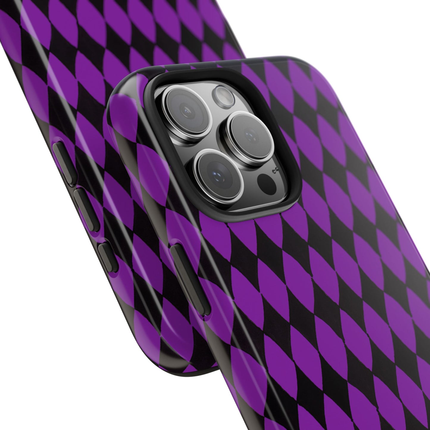 Diamond Purple / Black Phone Case