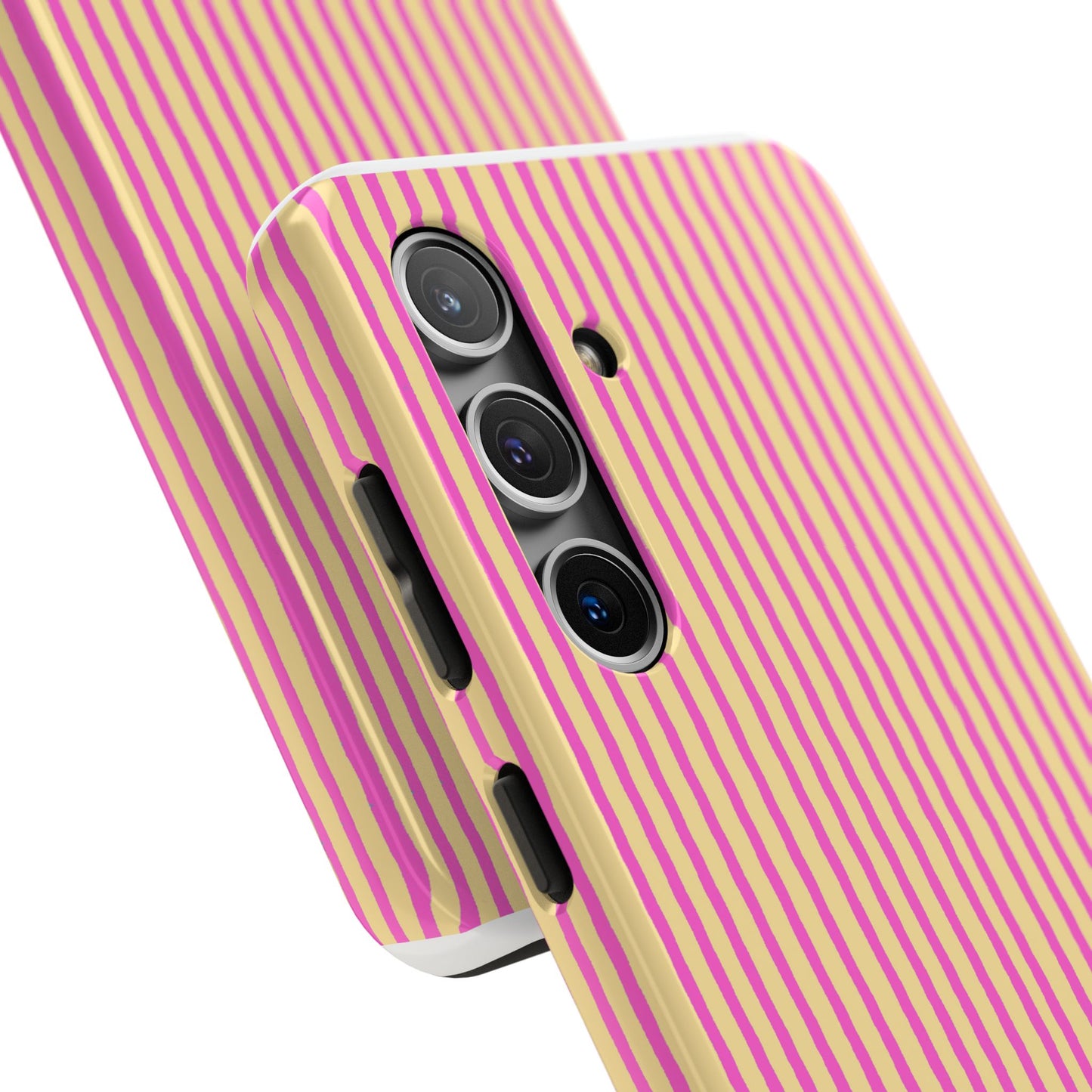 Stripe Yellow / Pink Phone Case