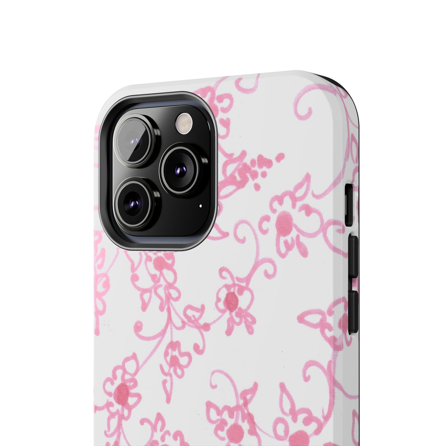 Juliette Ladies White / Pink Flowers Phone Case