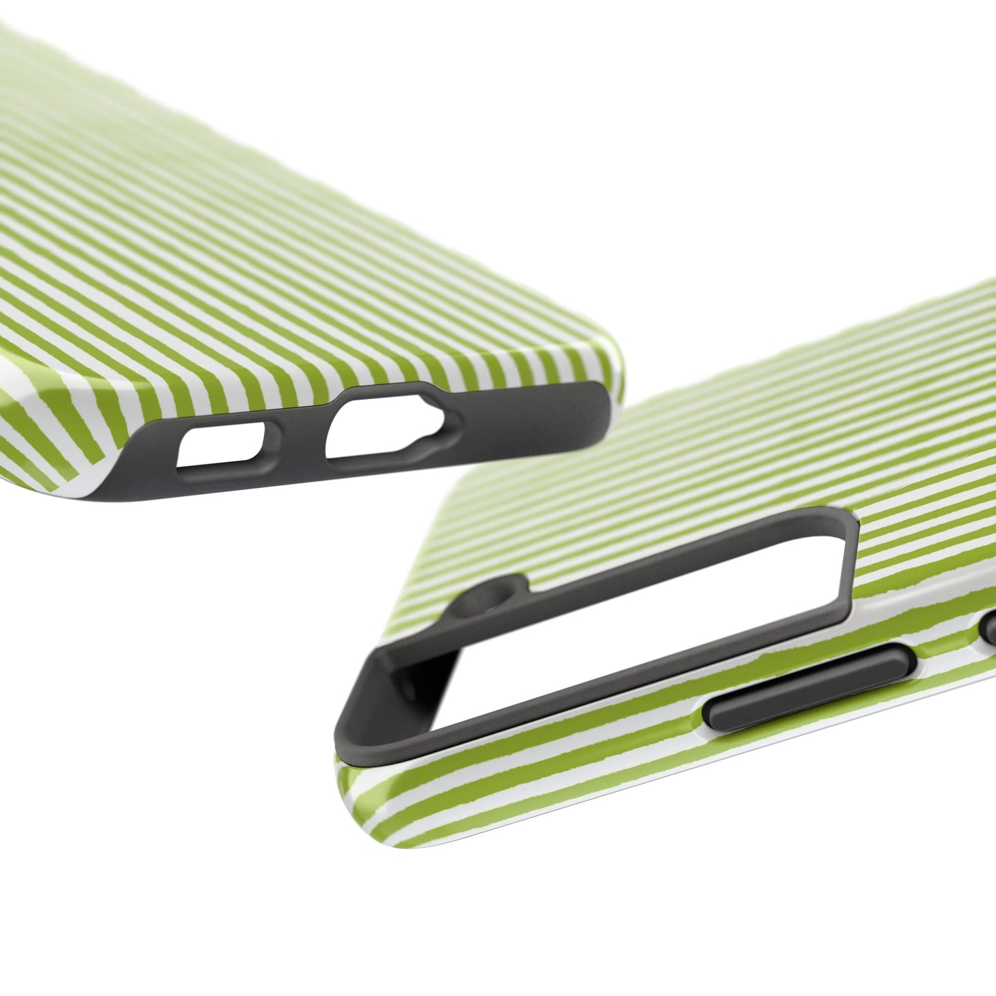 Lazy Stripe Green / White Phone Case