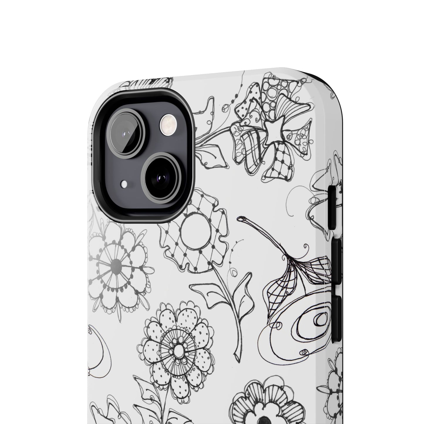 Paper Posies White Phone Case