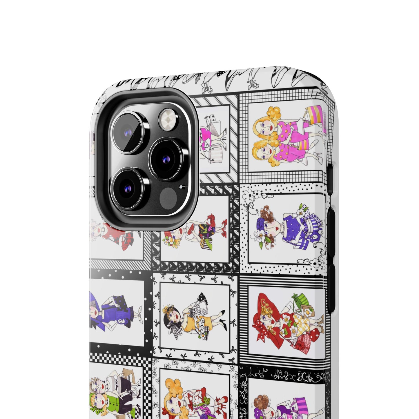 Gone Shopping White / Black Phone Case