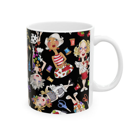 Sew Tossed Black Cup