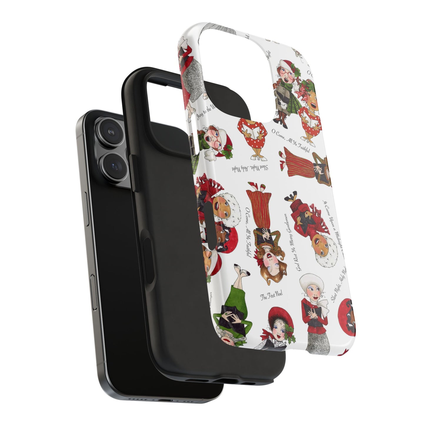Tossed Carolers Phone Case