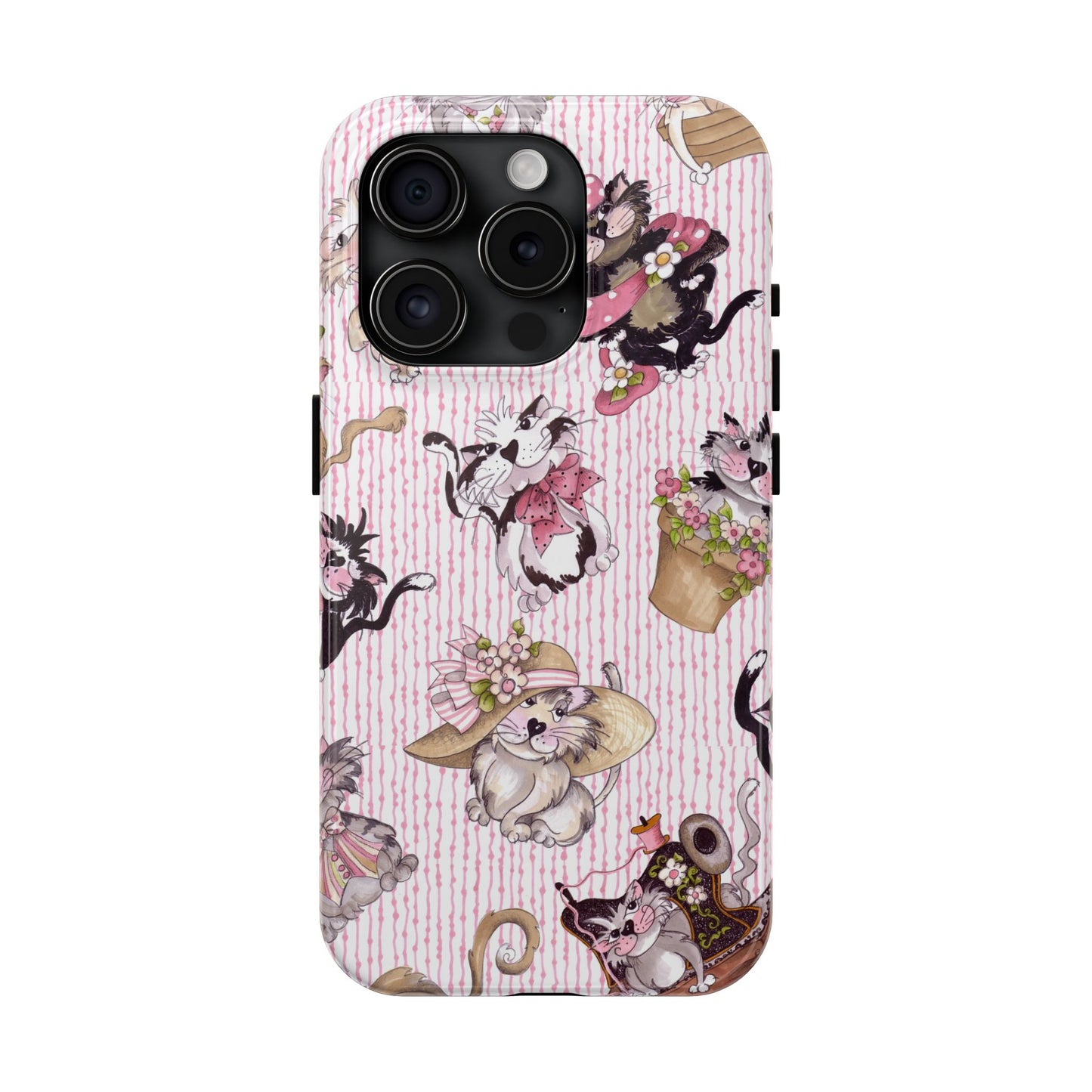 Fancy Cats Pink Phone Case