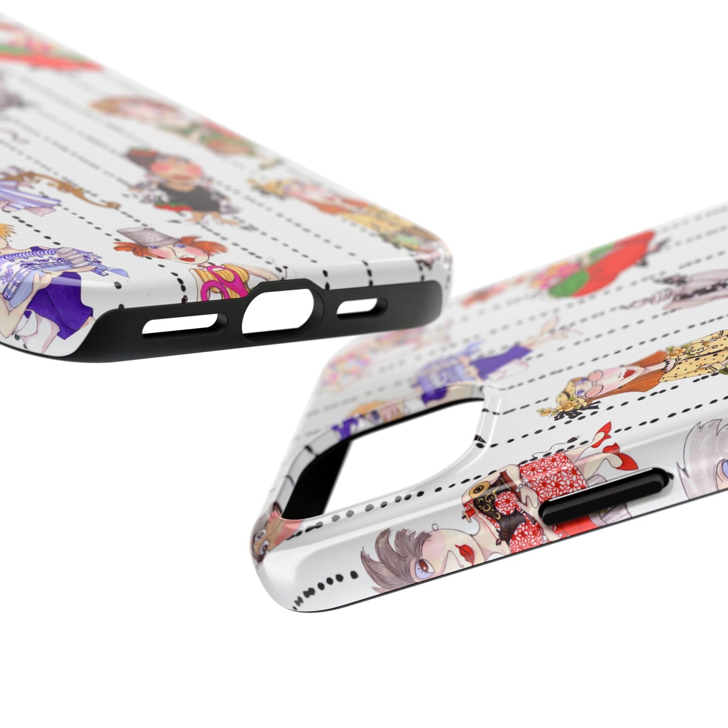 Sewphisticates White / Black Stripe Phone Case