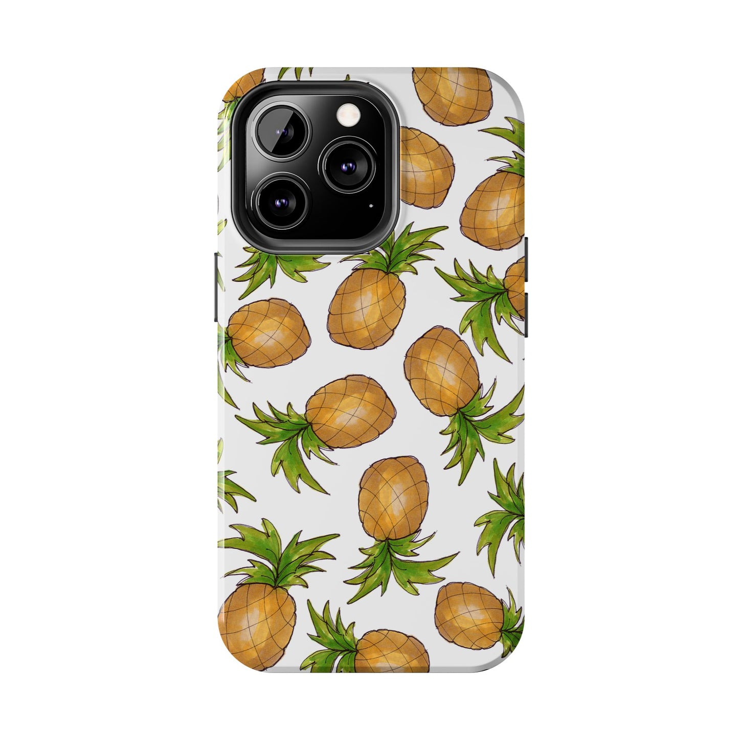 Pineapple Toss White Phone Case