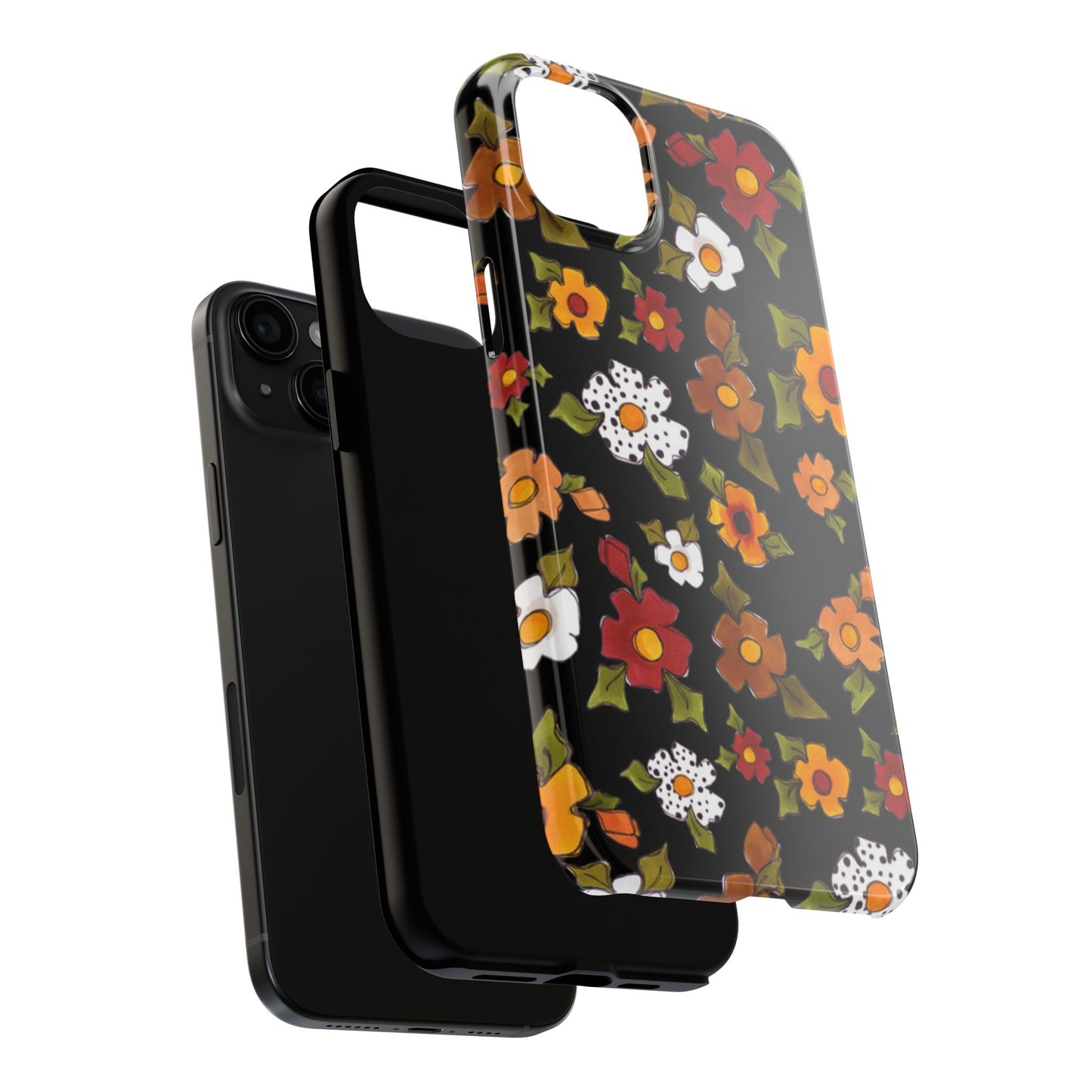 Spice Posie Black Phone Case