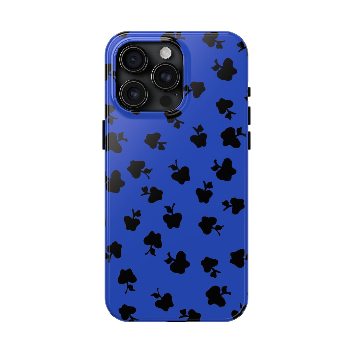 Happy Apples Blue / Black Phone Case