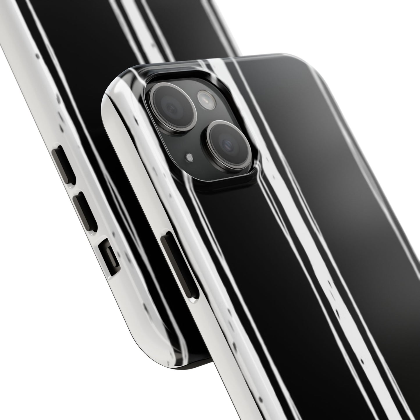 Black / White Stripe Phone Case