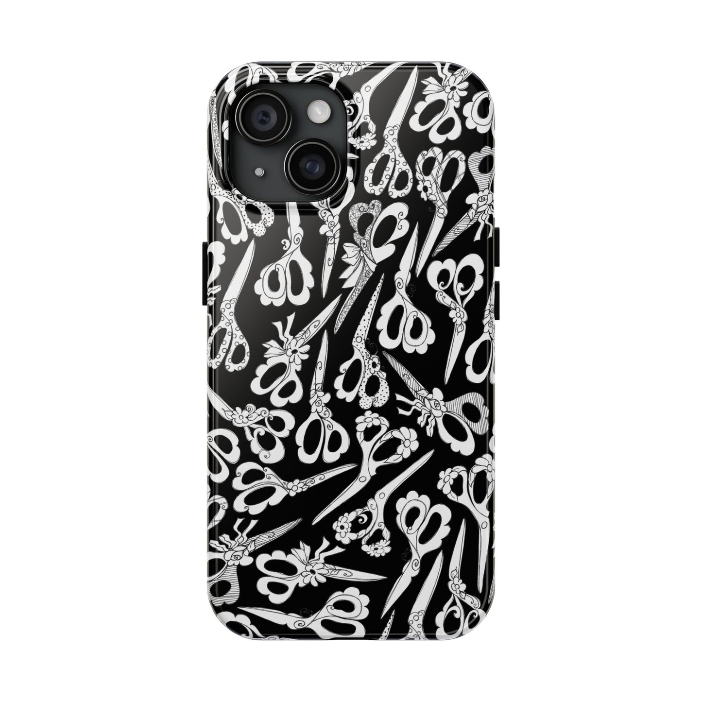 Scissor Blizzard Black Phone Case