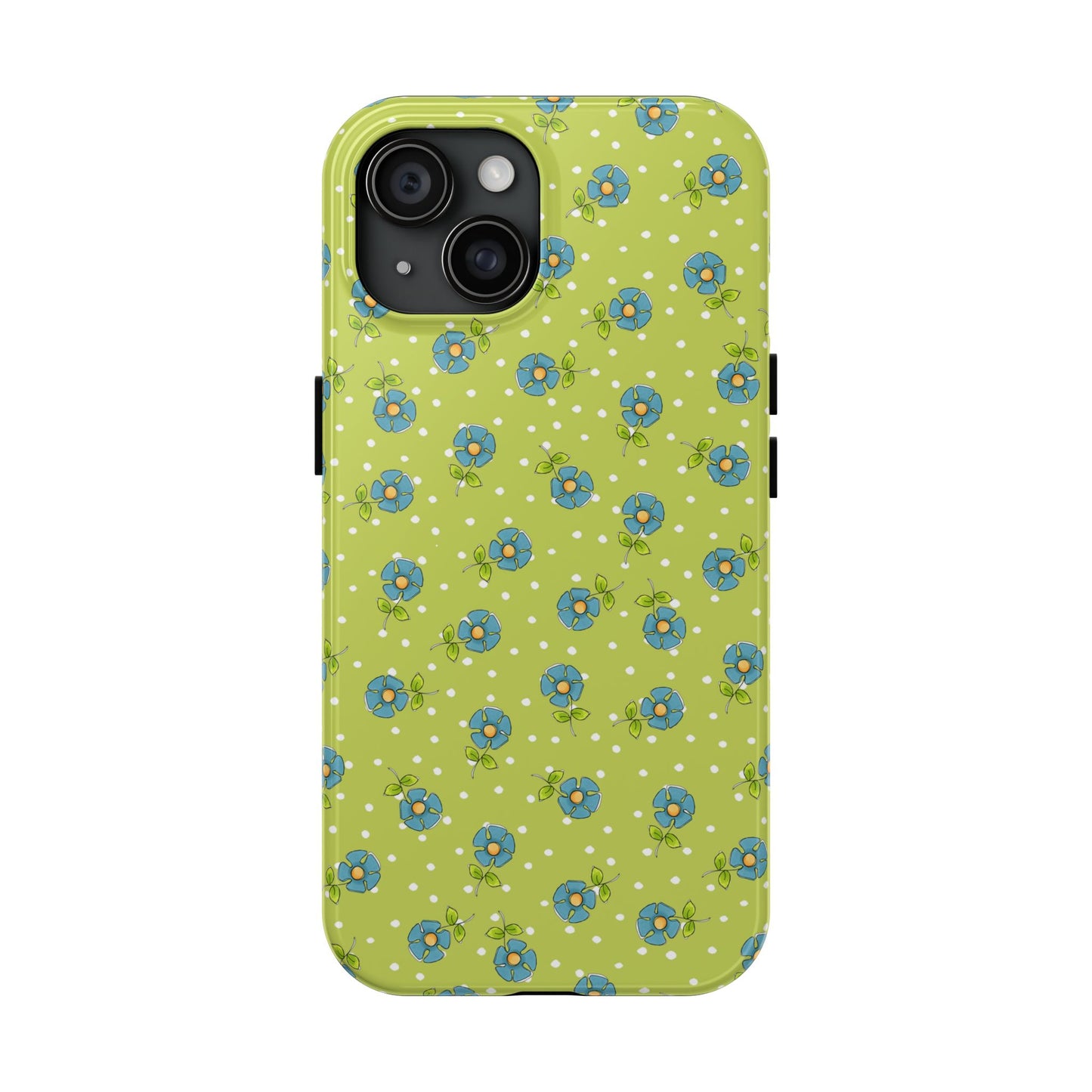 Daisy Dots Green Phone Case