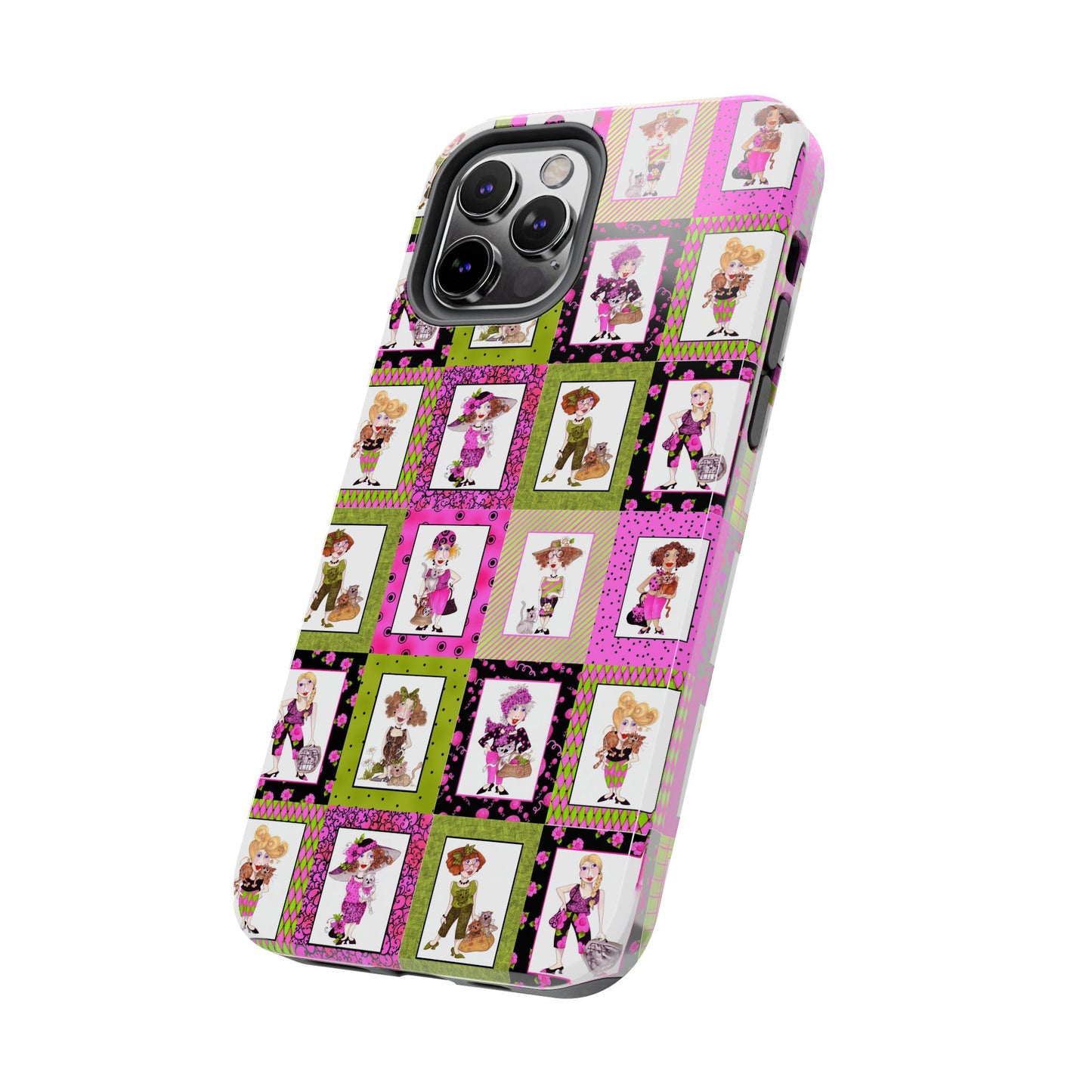 Cat Ladies Cerise Phone Case