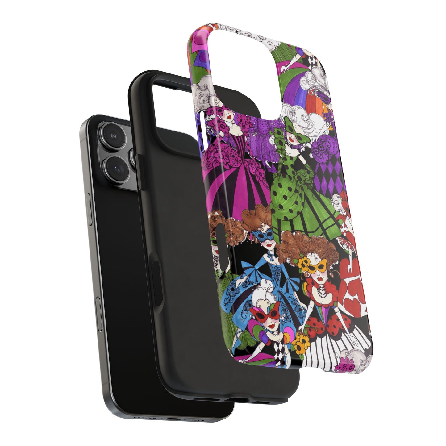 Crowded Dance Floor Black Phone Case