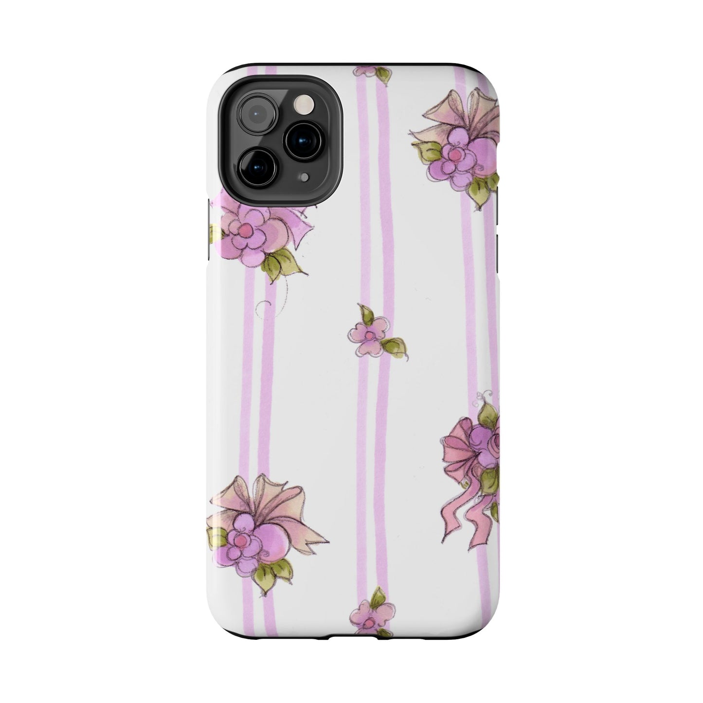 Flower Model Flower Stripe Phone Case
