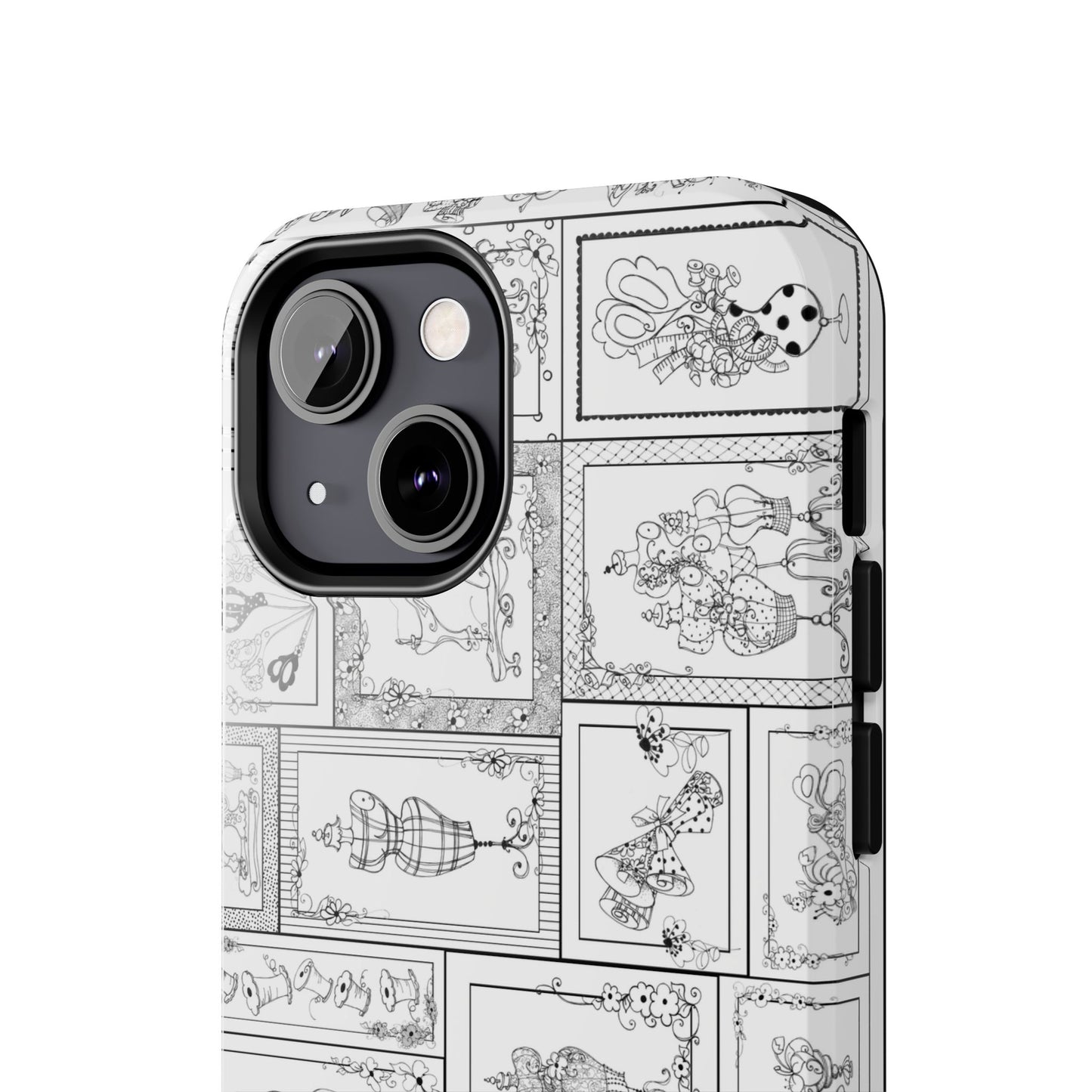 Sew Fancy White Phone Case