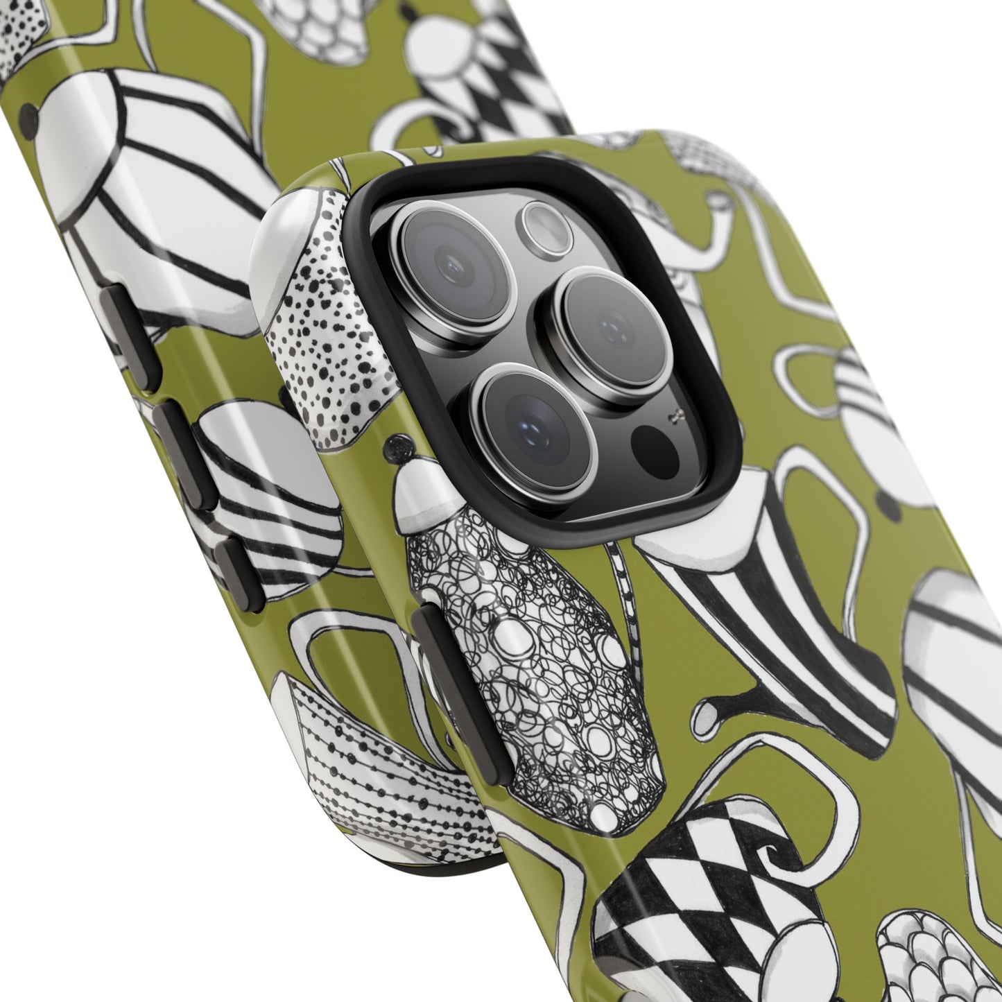 Coffee, Tea Anyone? Green Phone Case