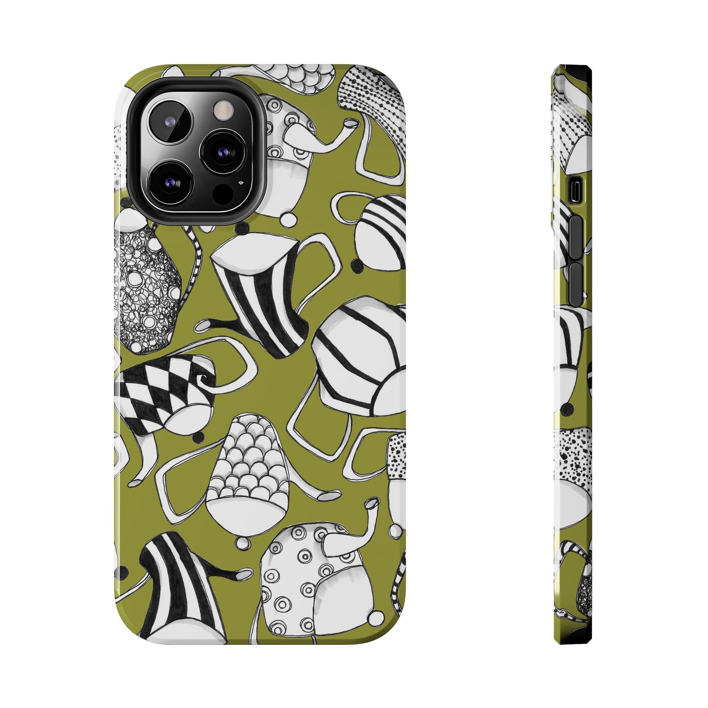 Coffee, Tea Anyone? Green Phone Case