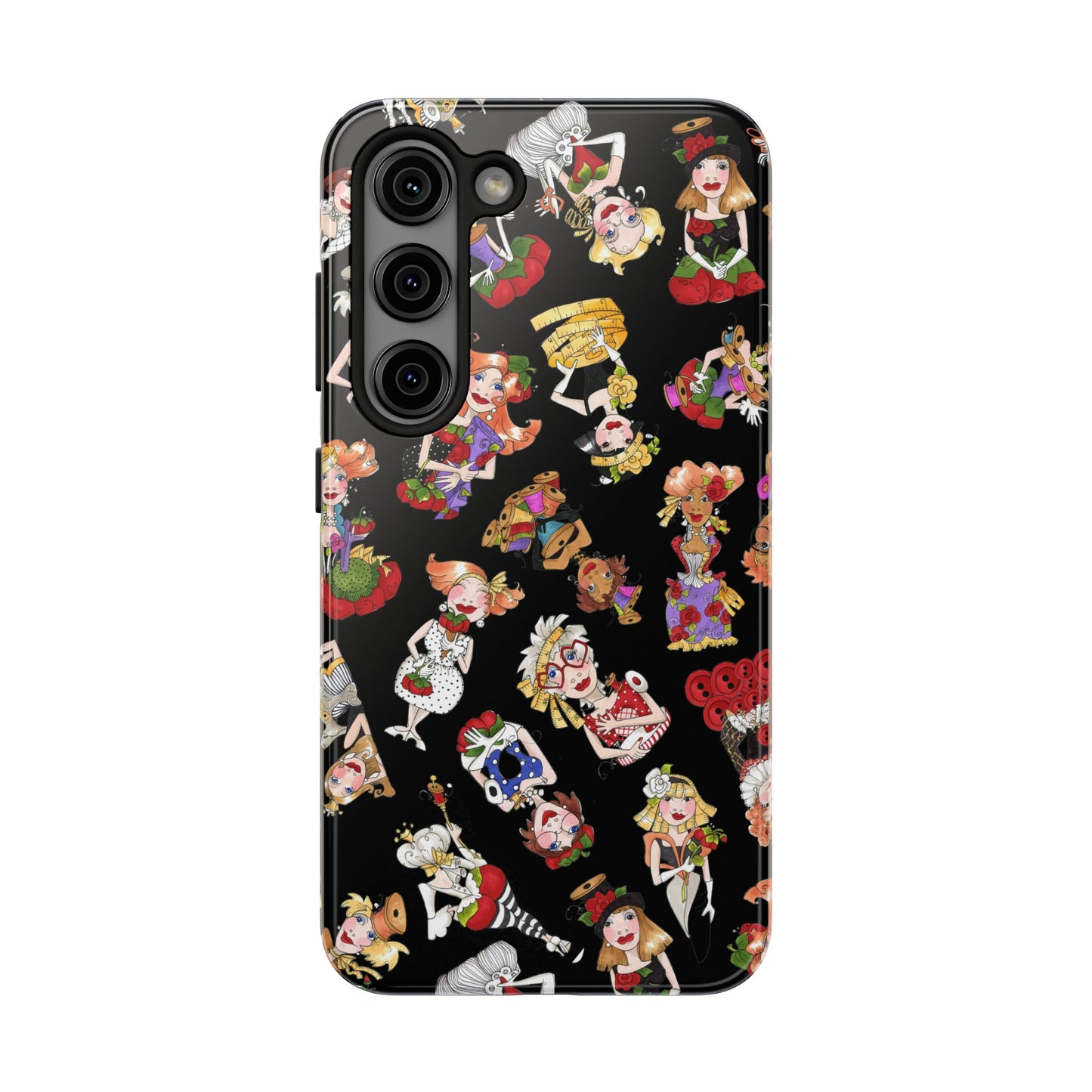 Curious Toss Black Phone Case