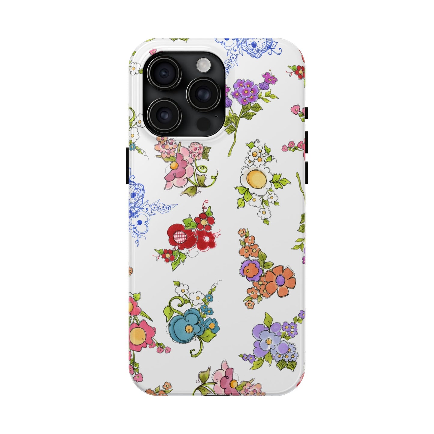 Mixed Bouquets White Phone Case
