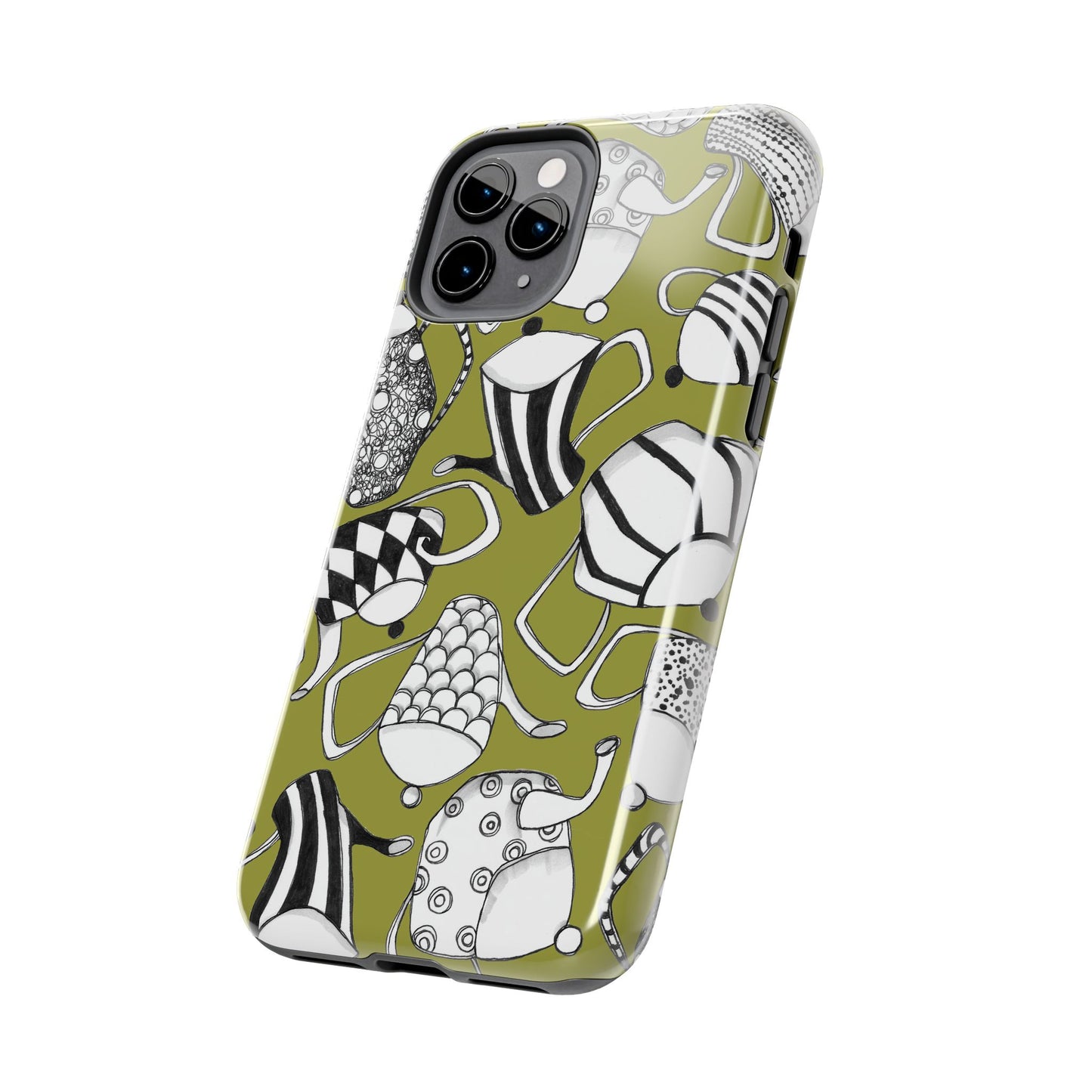 Coffee, Tea Anyone? Green Phone Case