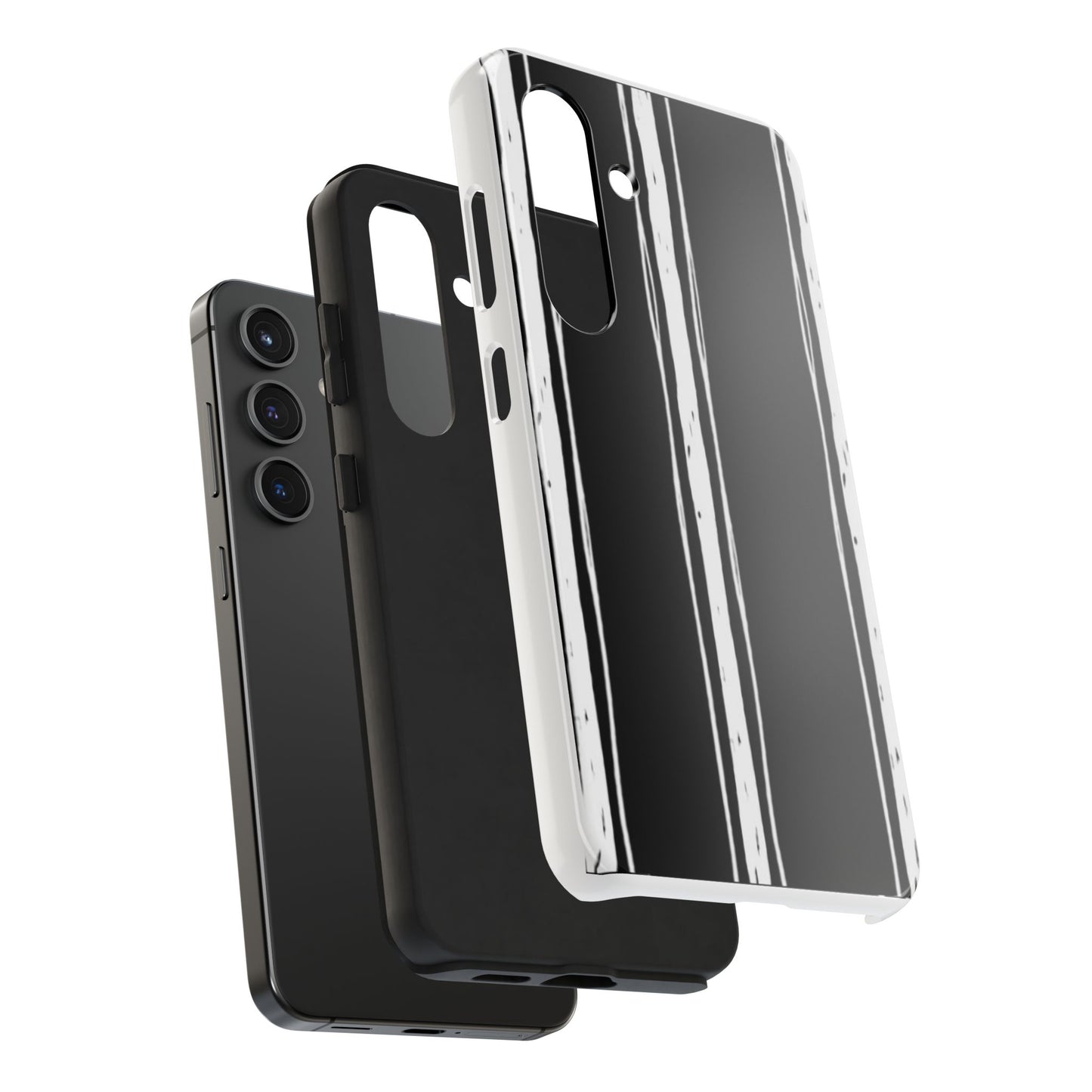 Black / White Stripe Phone Case