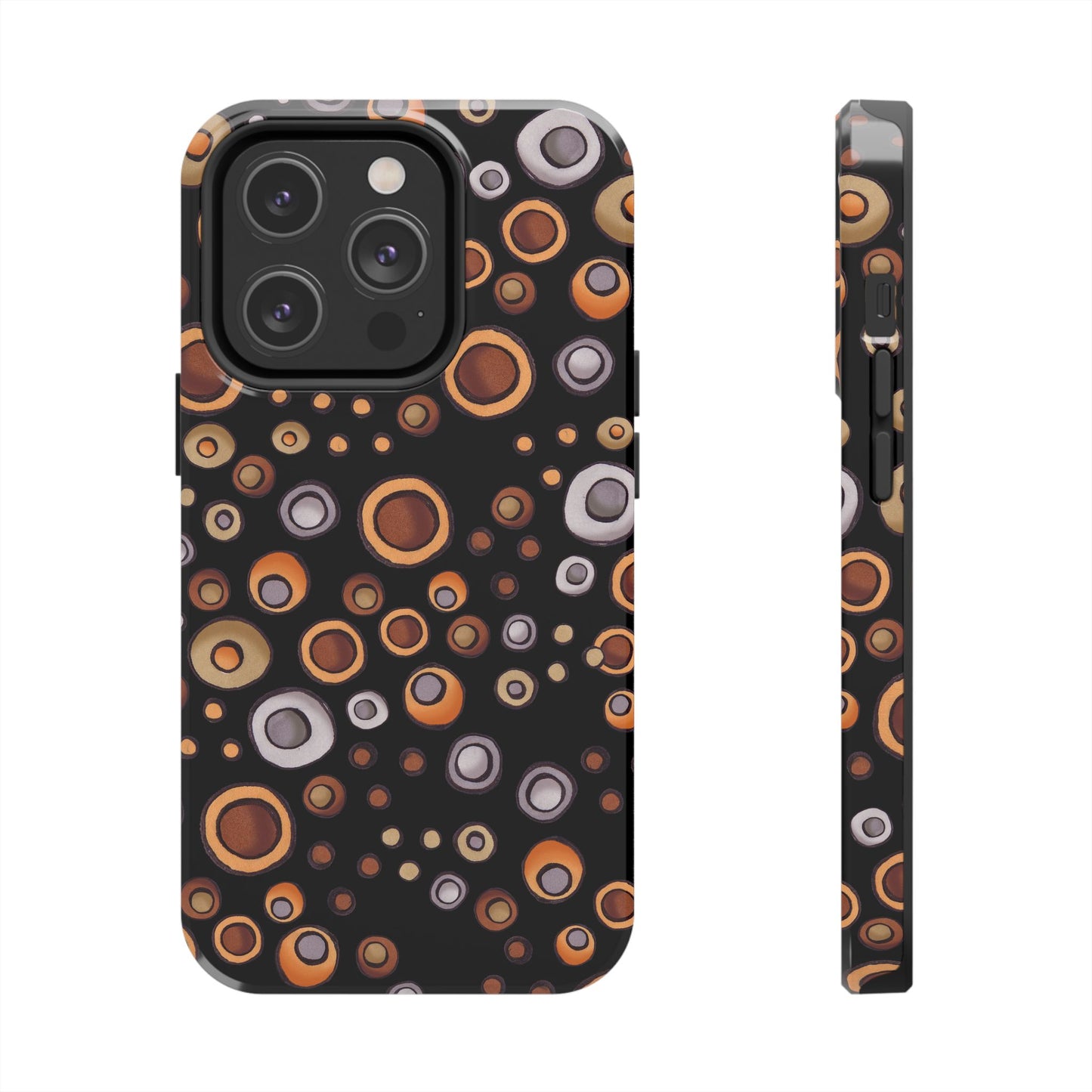Doggy Dots Black Phone Case