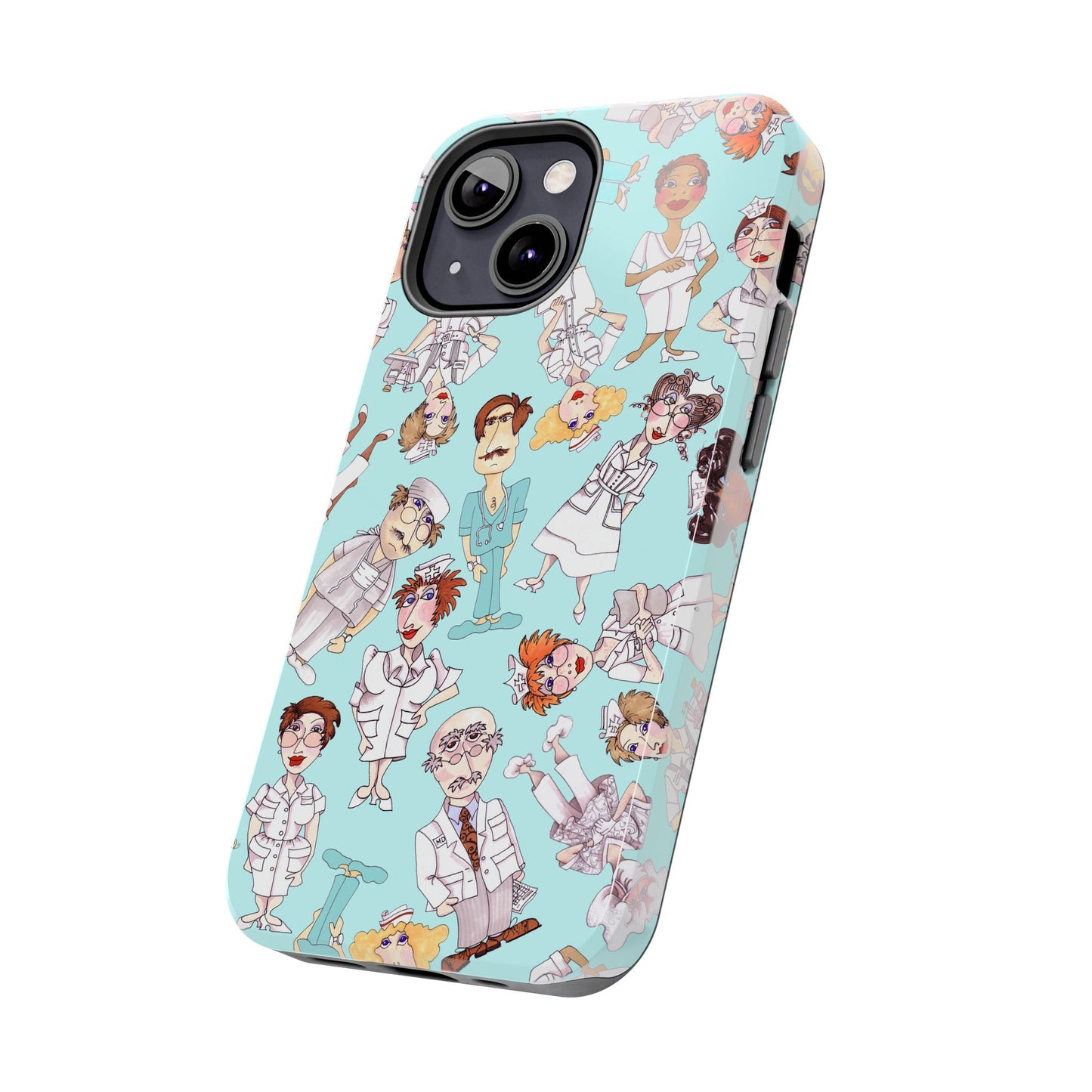 Happy Staff Aqua Phone Case