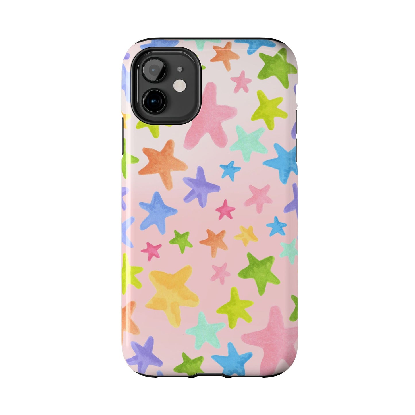Happy Stars Pink Phone Case