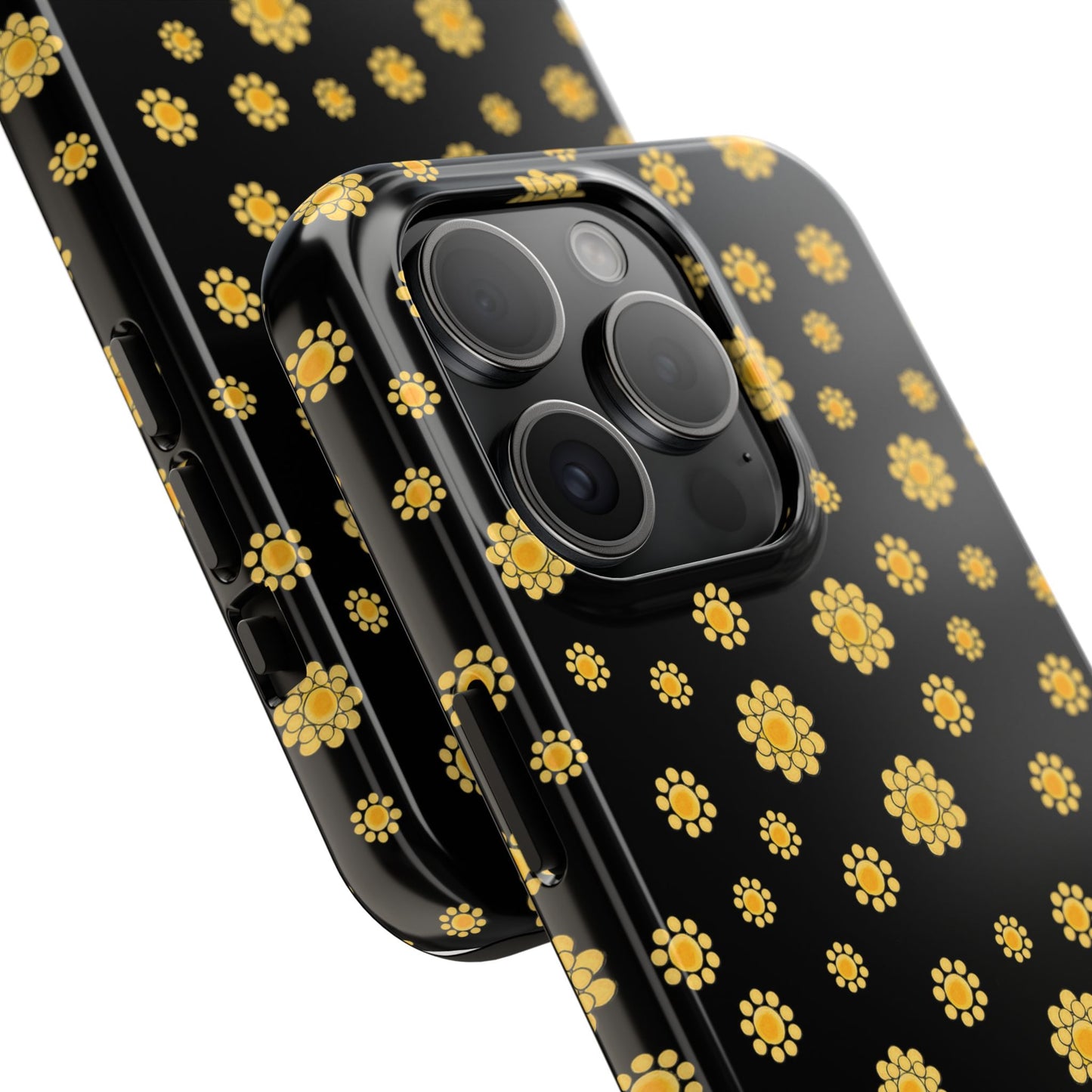 Bandana Dots Black / Yellow Phone Case