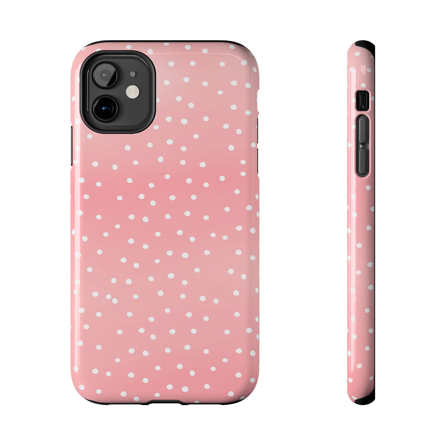 Dinky Dots Coral / White Phone Case