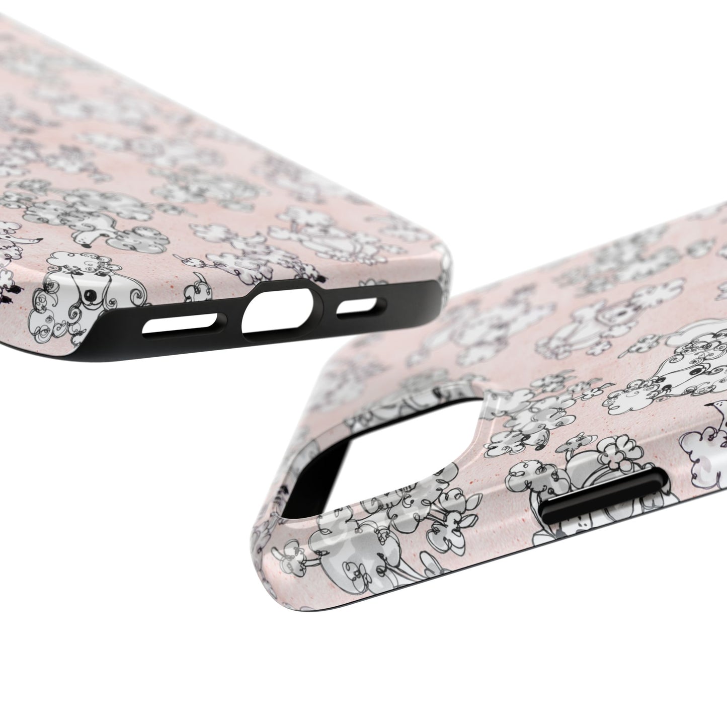 Paris Poodles Pink Phone Case