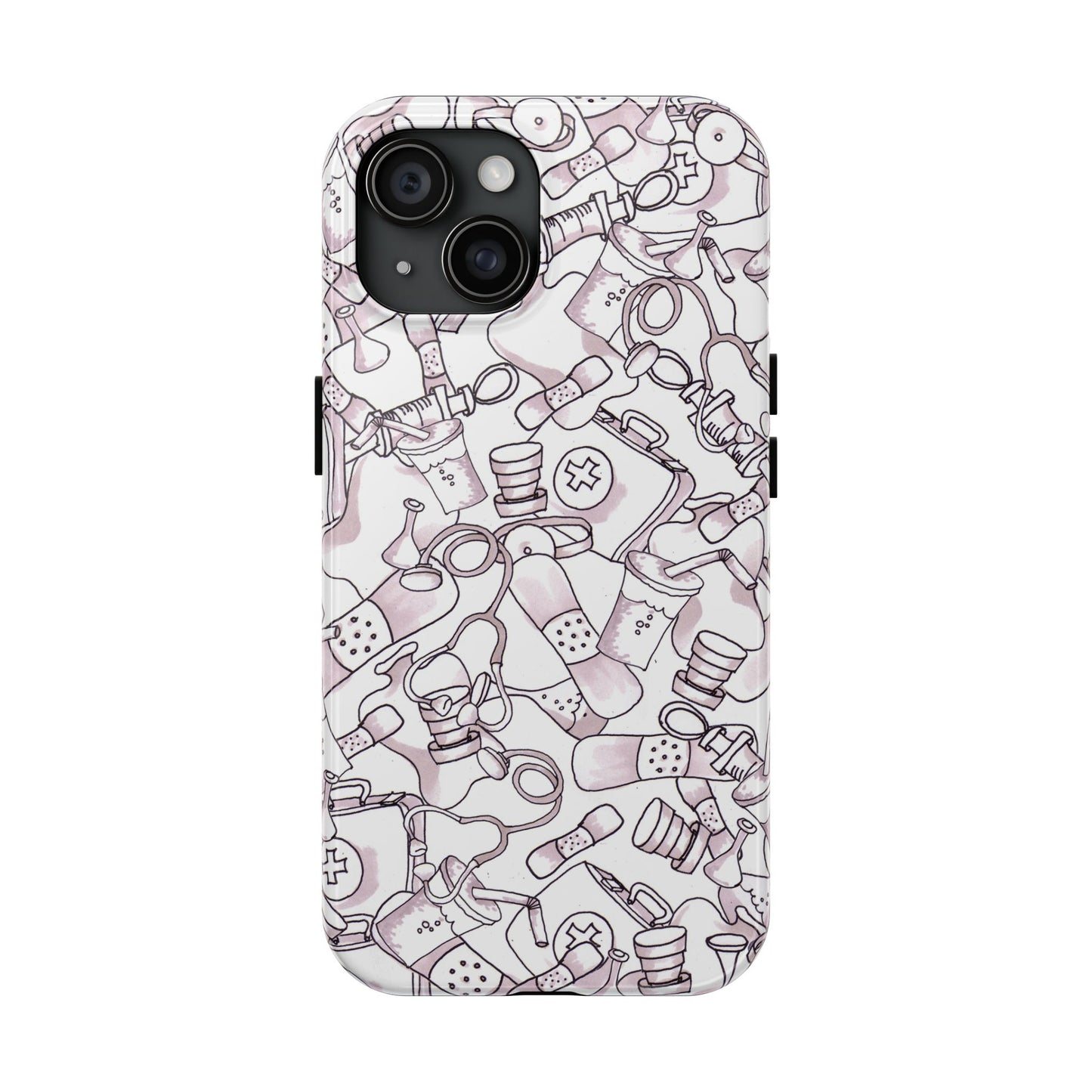 Med Stuff White Phone Case