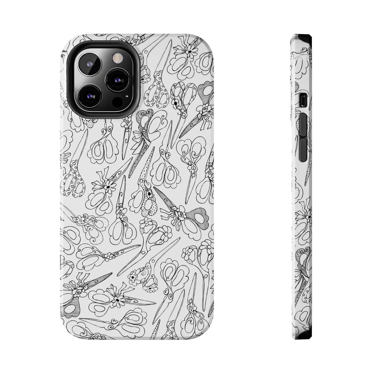 Scissor Blizzard White Phone Case